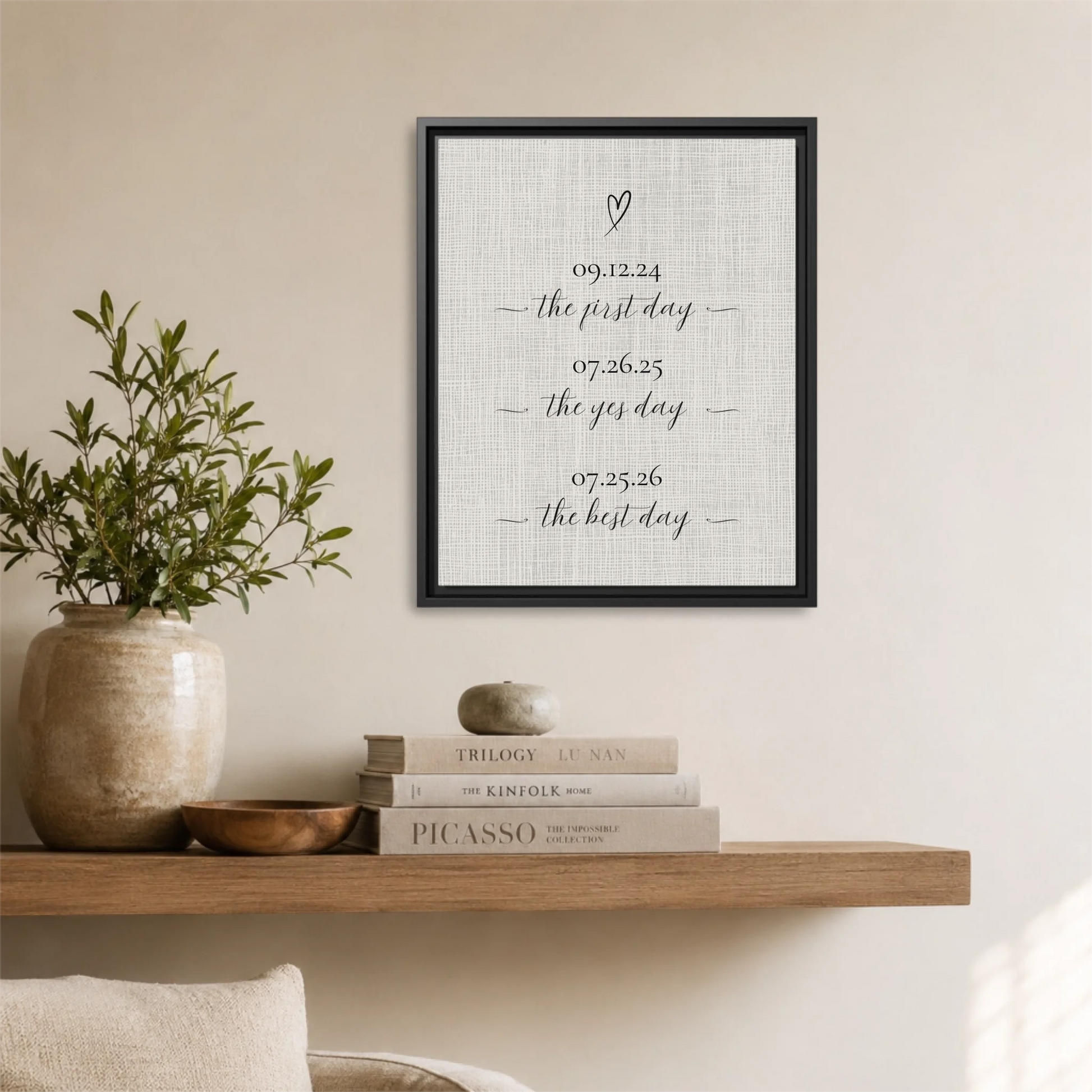 Black Framed 16x20 Vertical Canvas (4.5) Mockup For TIB