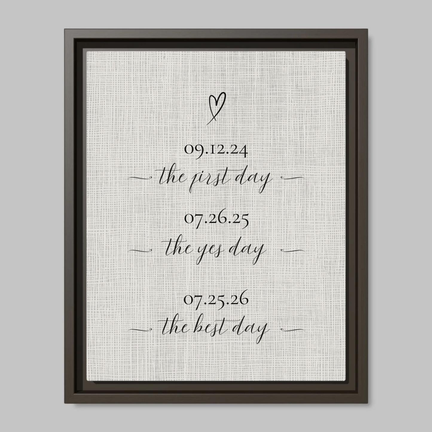 Espresso Framed Closeup 11x14 (11.14) Vertical Canvas Mockup