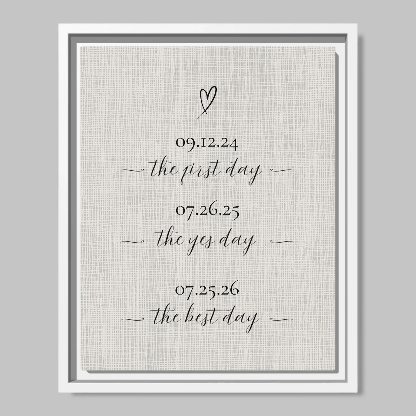 White Framed Closeup 11x14 (11.14) Vertical Canvas Mockup