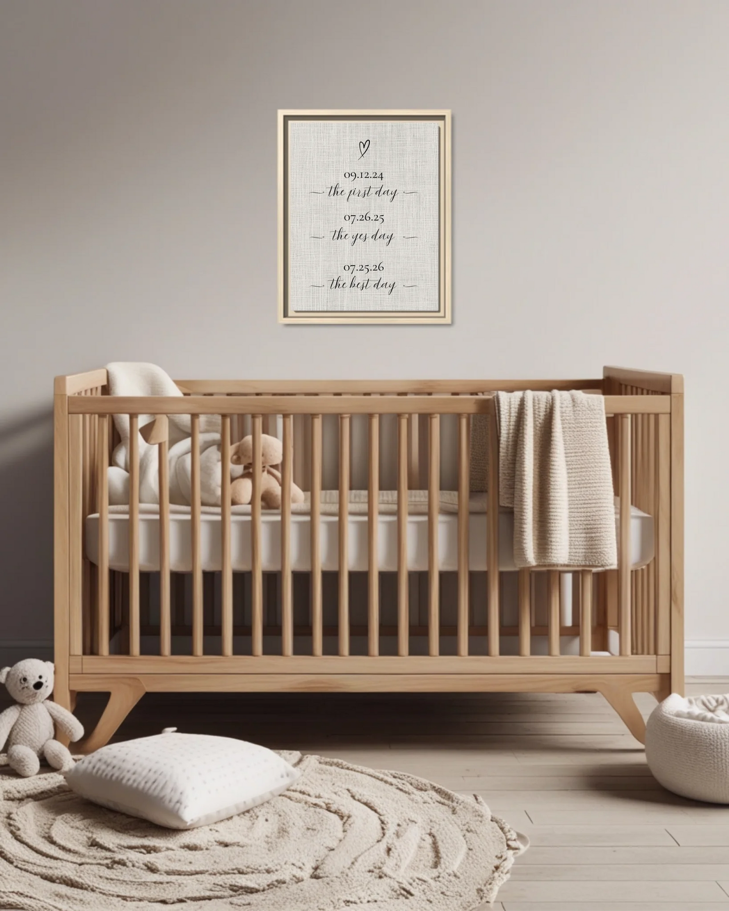 Nursery Crib Ntl Vertical 11x14 Mockup