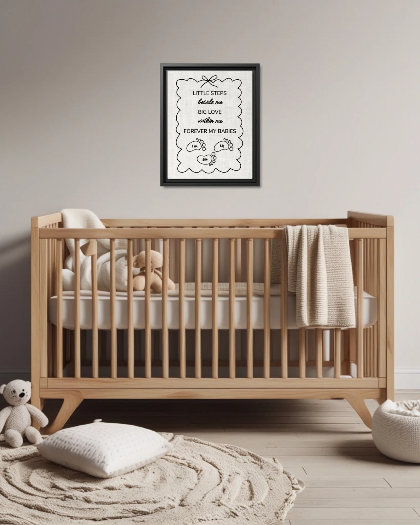 Nursery Crib Blk Vertical 11x14 Mockup