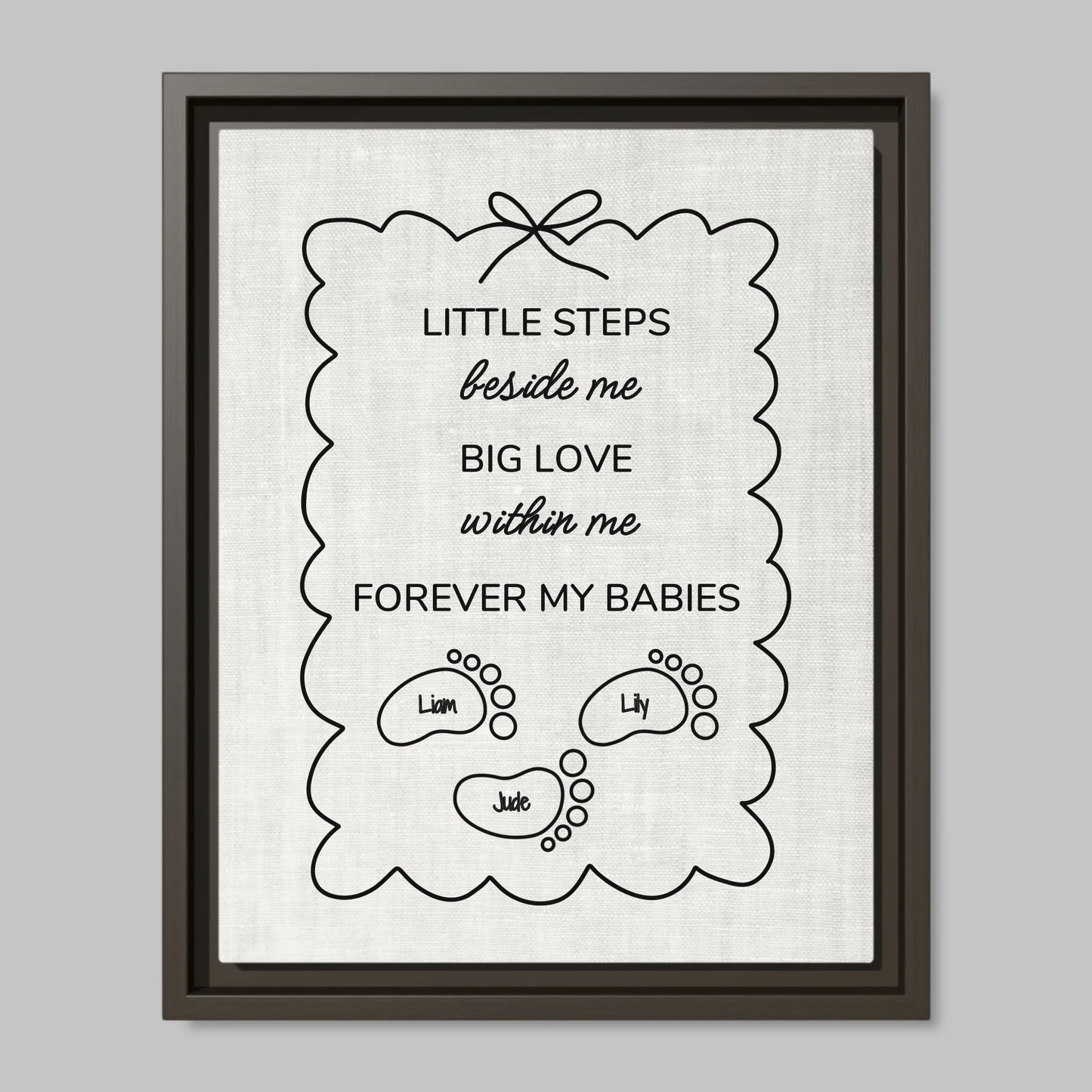 Espresso Framed Closeup 11x14 (11.14) Vertical Canvas Mockup
