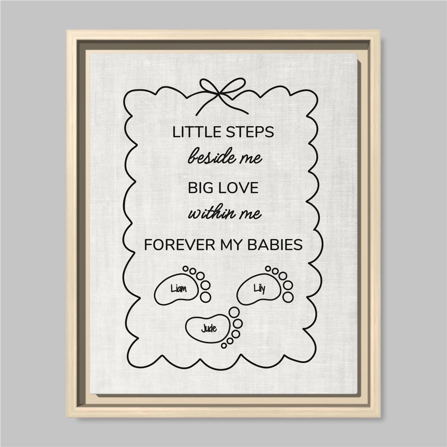 Natural Framed Closeup 11x14 (11.14) Vertical Canvas Mockup