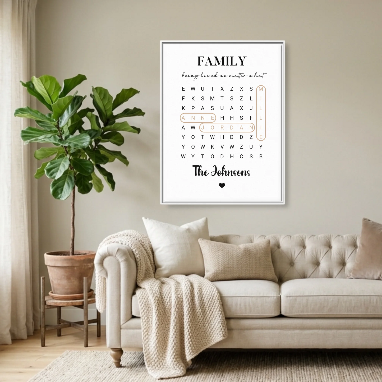 White Framed 30x40 (3.4) Vertical Rectangular Canvas