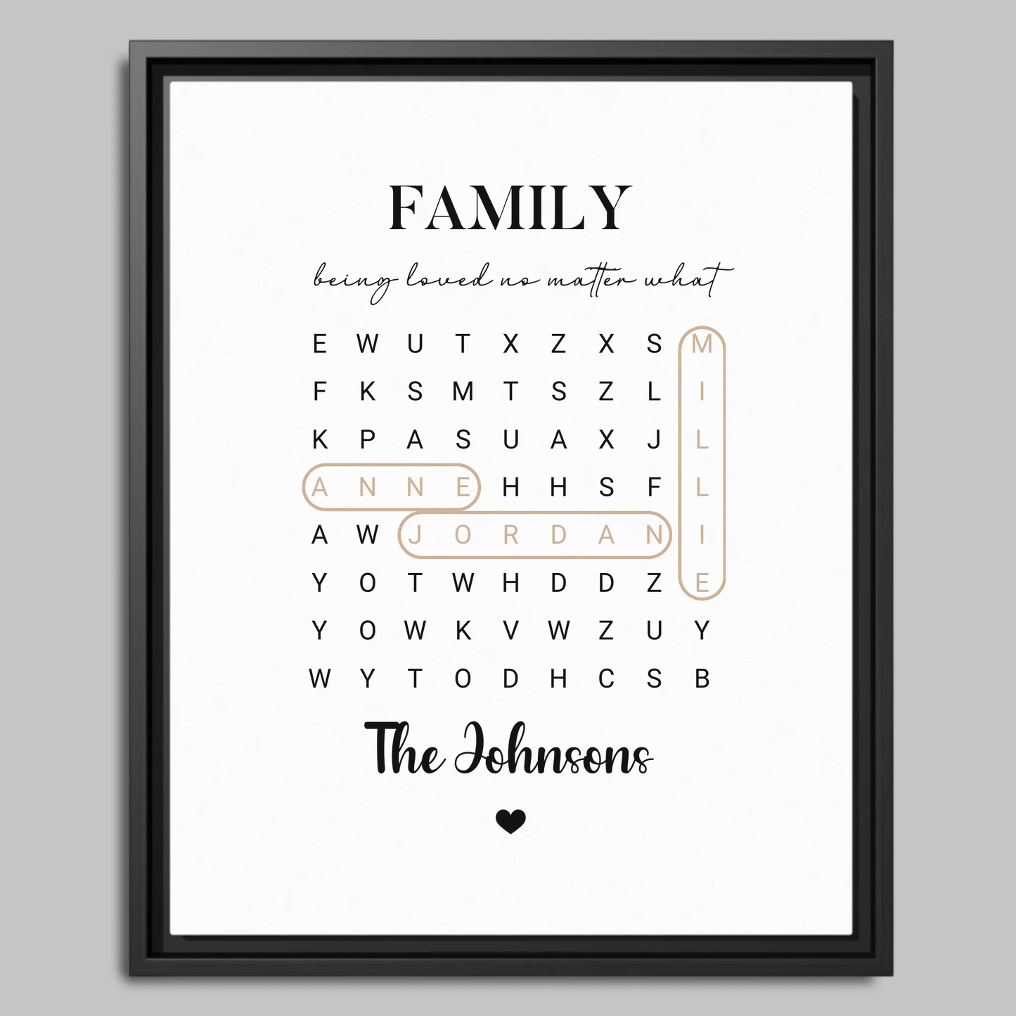 Black Framed Closeup 16x20 Vertical Canvas (4.5) Mockup For TIB
