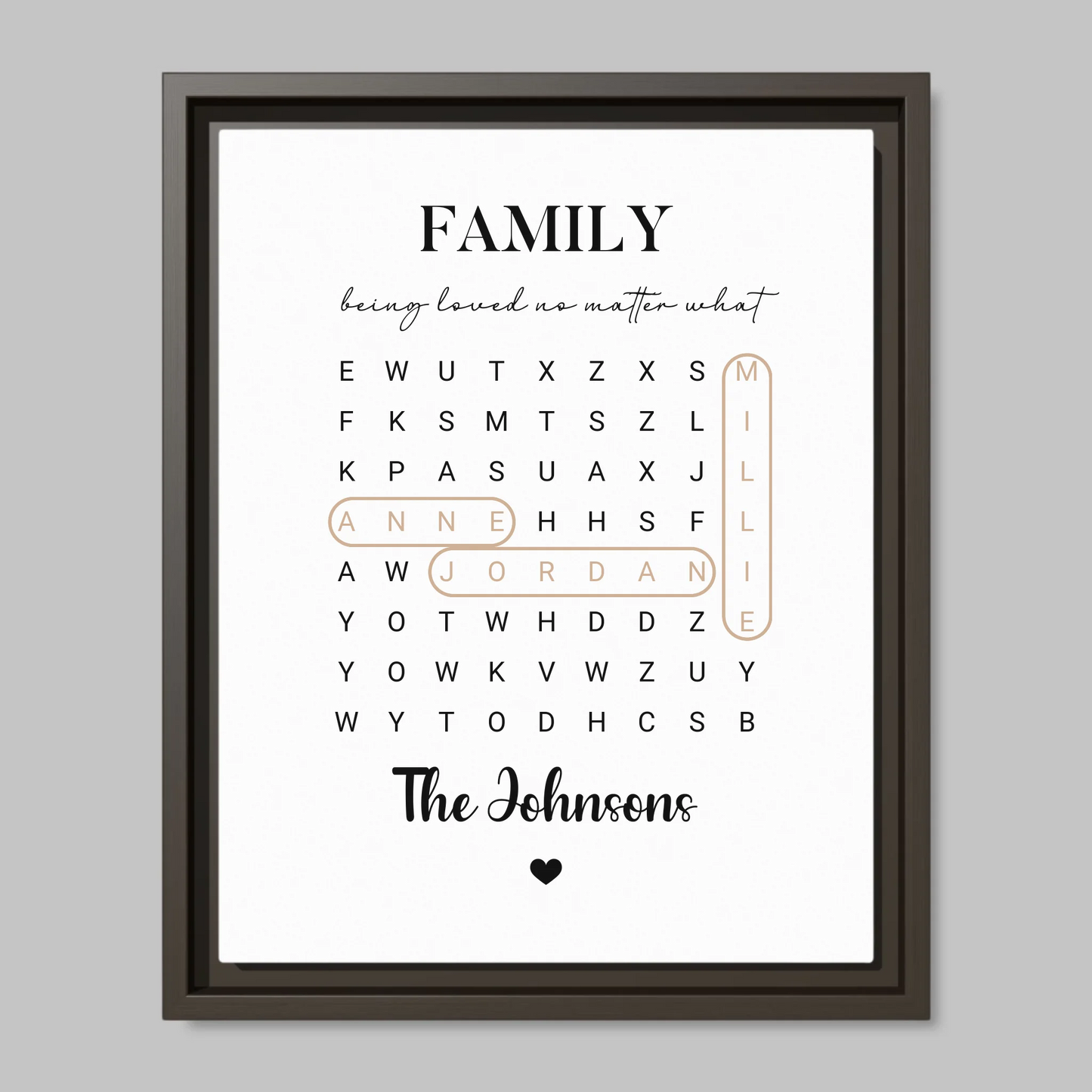 Espresso Framed Closeup 11x14 (11.14) Vertical Canvas Mockup