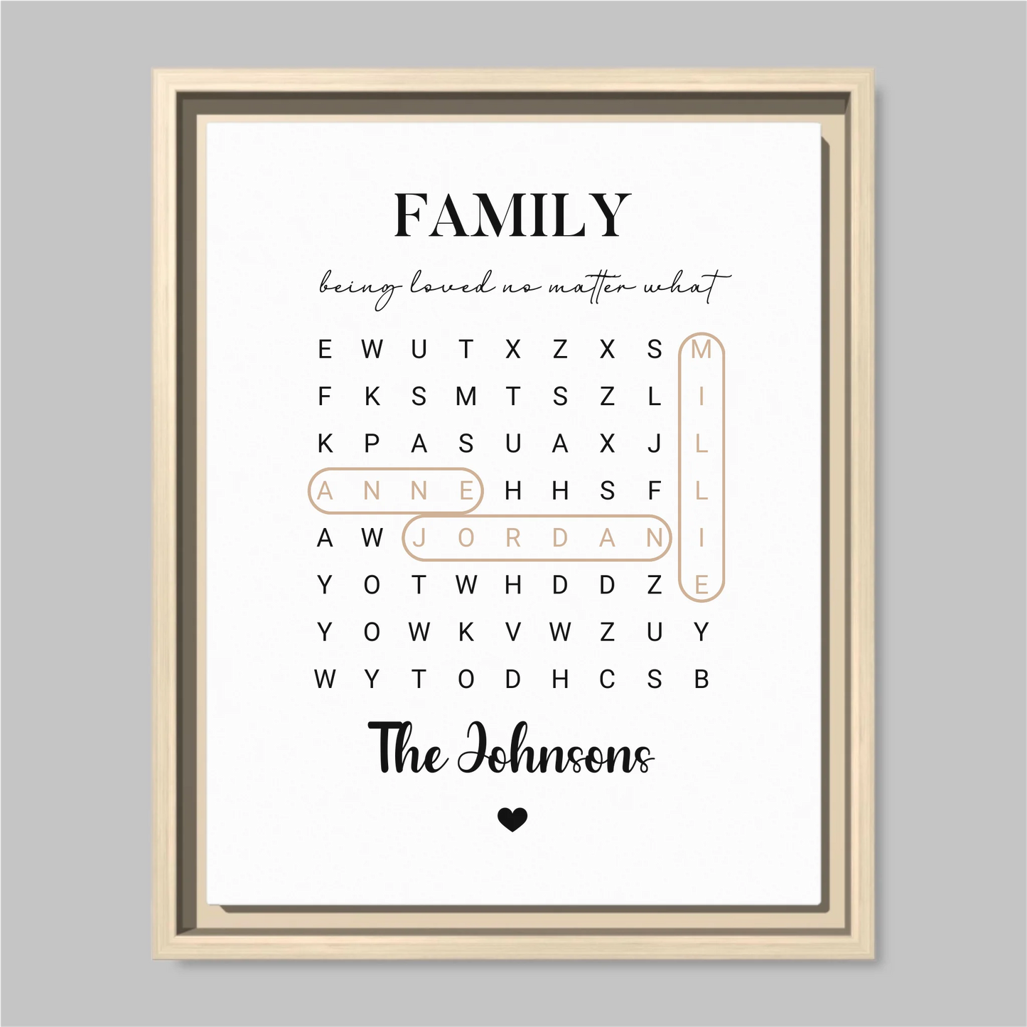 Natural Framed Closeup 11x14 (11.14) Vertical Canvas Mockup