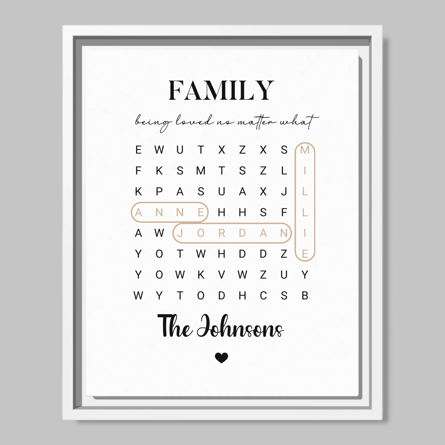 White Framed Closeup 11x14 (11.14) Vertical Canvas Mockup