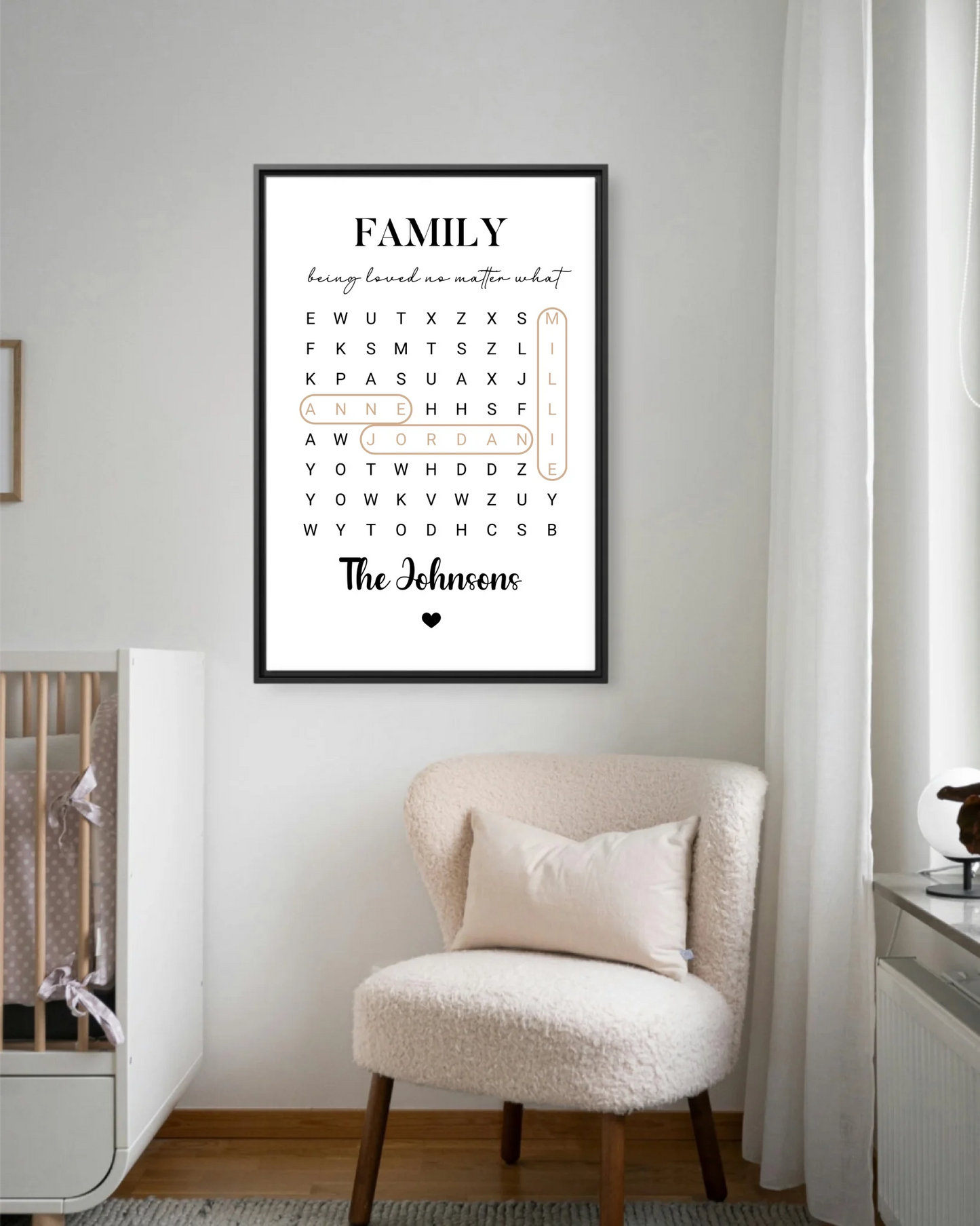Nursery Chair Blk Vertical 30x40 Mockup