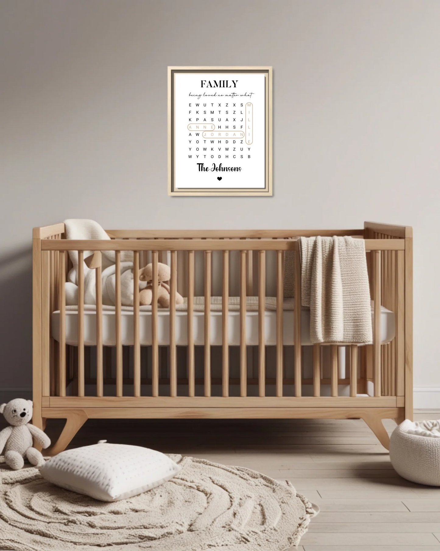 Nursery Crib Ntl Vertical 11x14 Mockup