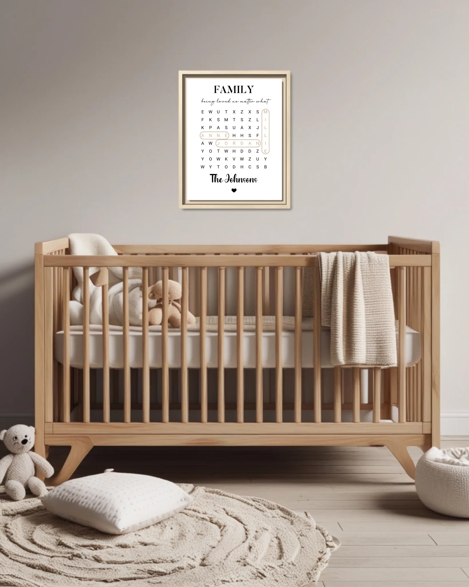 Nursery Crib Ntl Vertical 11x14 Mockup