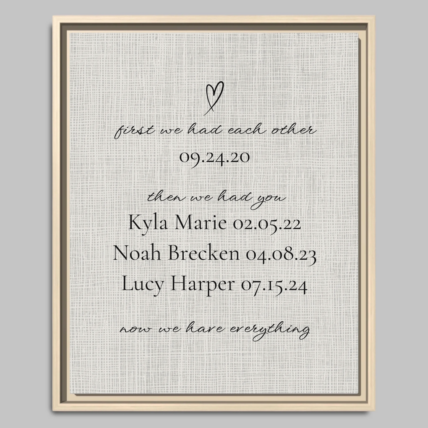Natural Framed Closeup 16x20 Vertical Canvas (4.5) Mockup For TIB