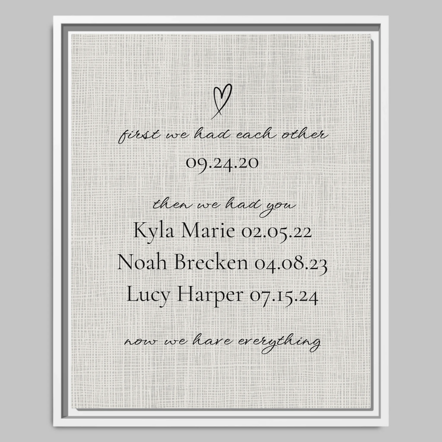 White Closeup 16x20 Vertical Canvas (4.5) Mockup For TIB