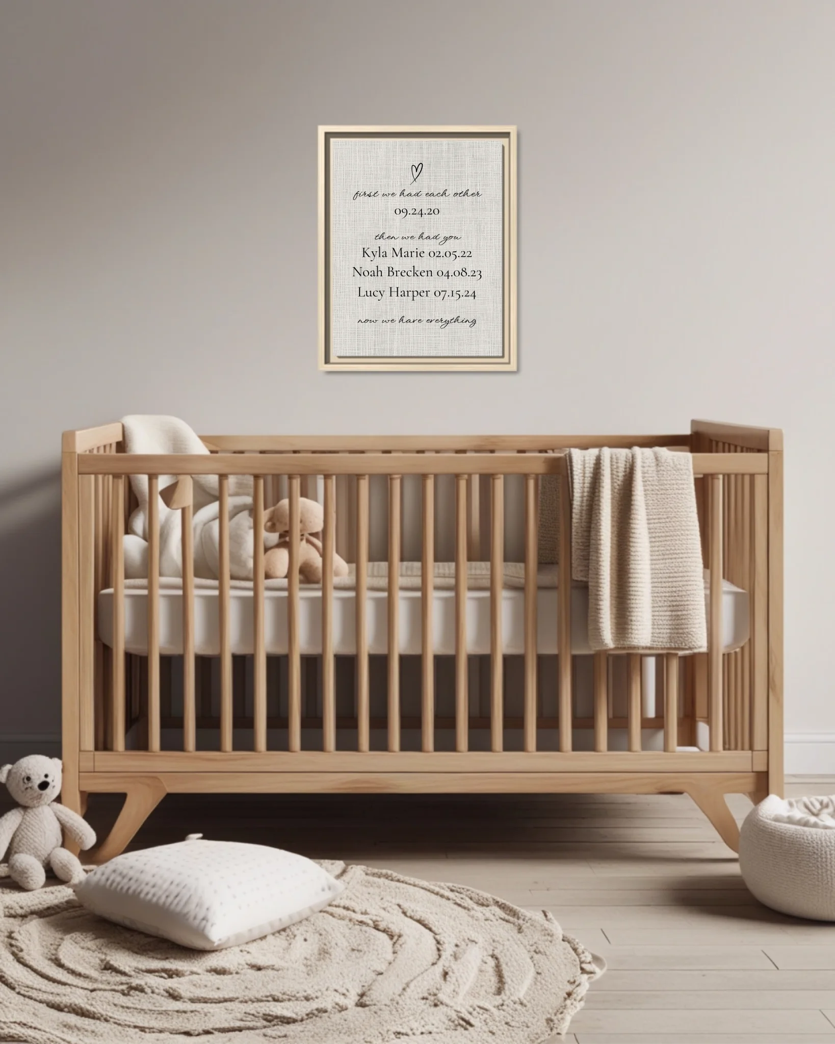 Nursery Crib Ntl Vertical 11x14 Mockup
