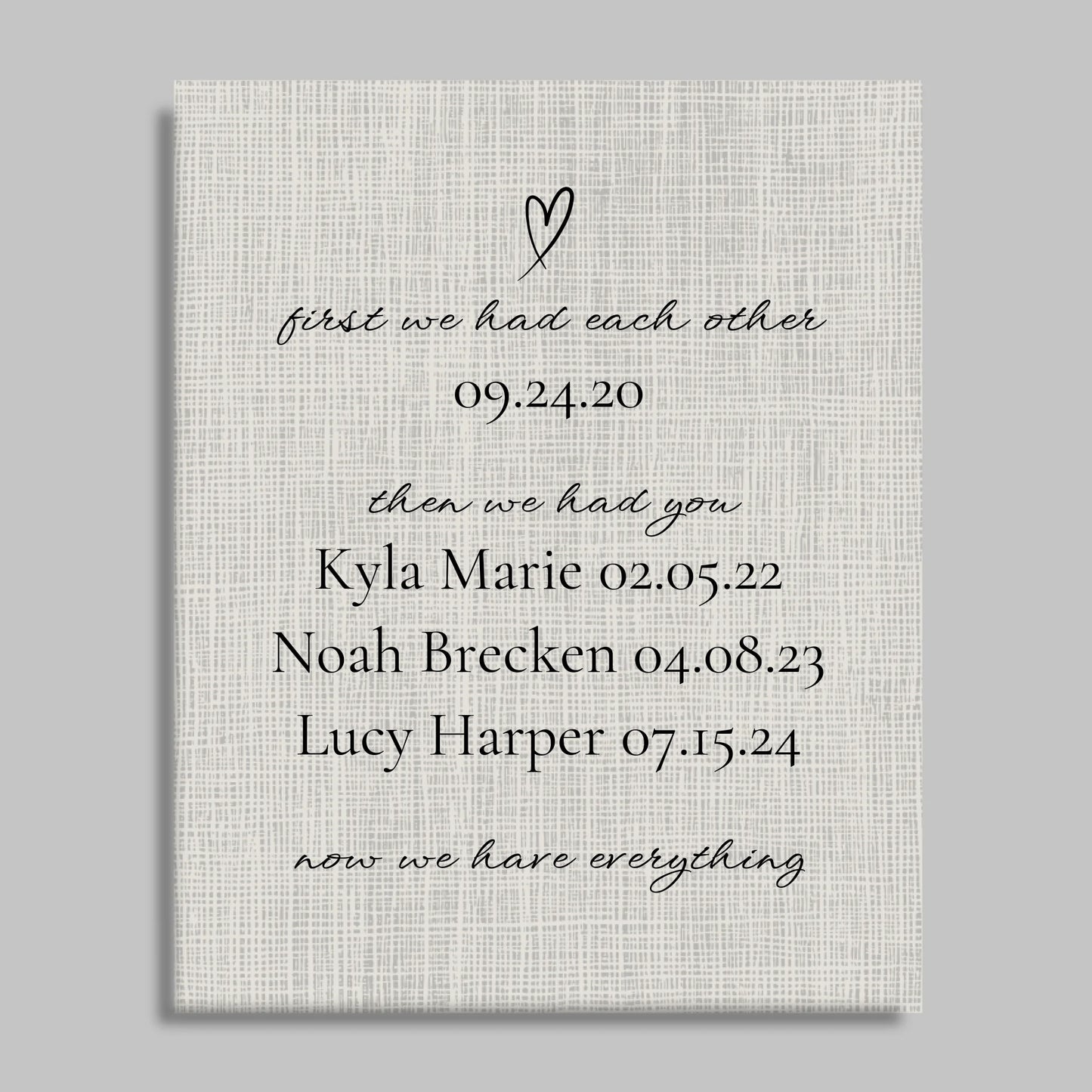 Unframed Closeup 16x20 Vertical Canvas (4.5) Mockup For TIB