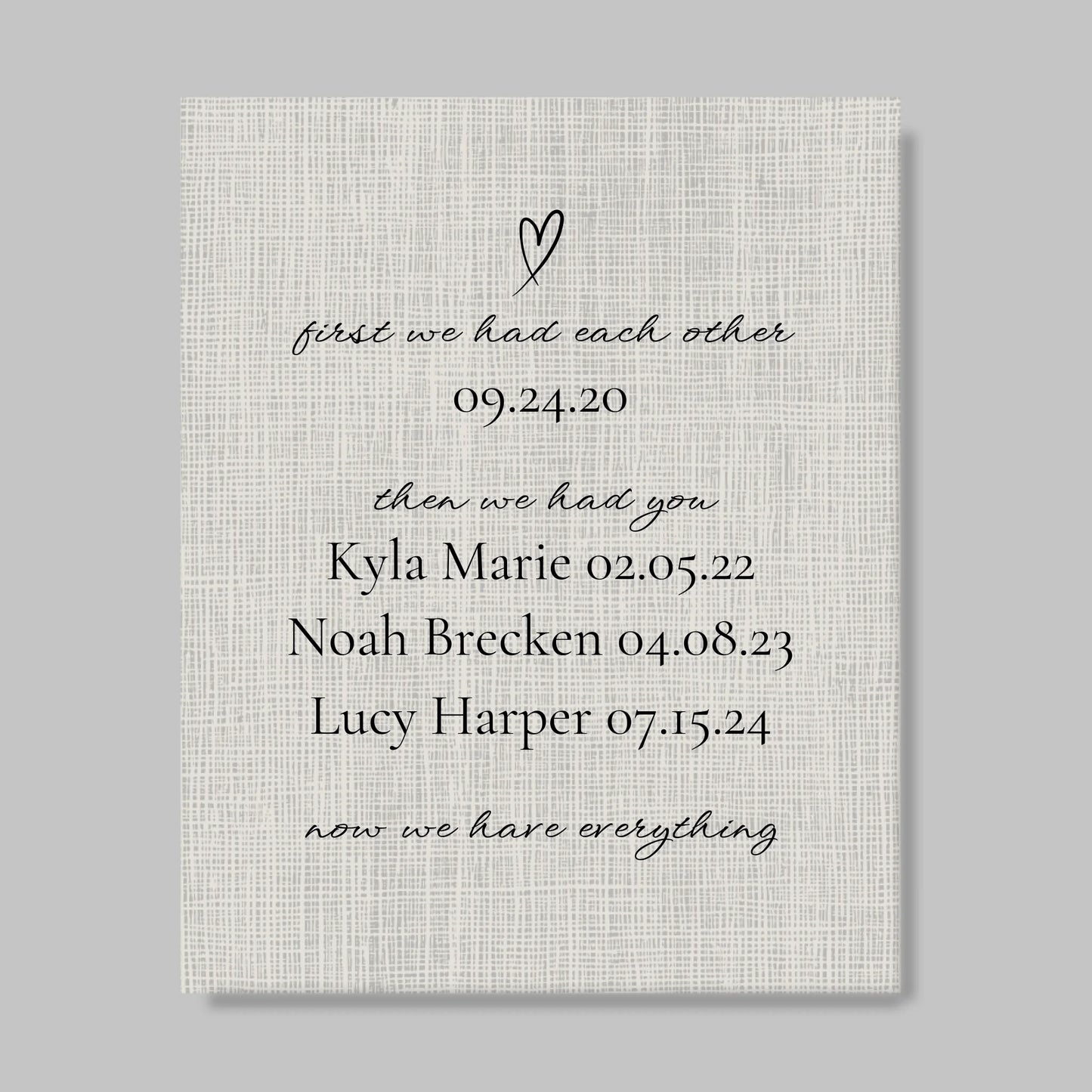 Unframed Closeup 11x14 (11.14) Vertical Canvas Mockup