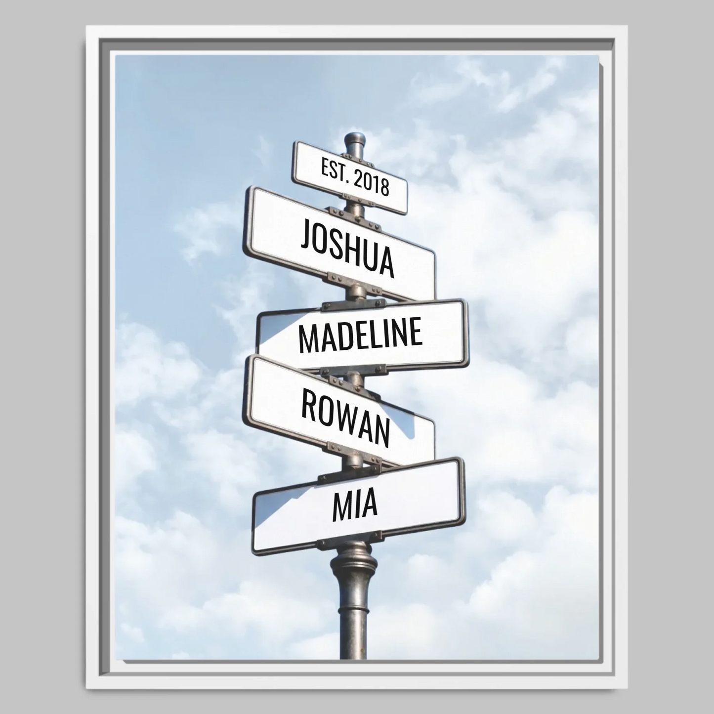 White Closeup 16x20 Vertical Canvas (4.5) Mockup For TIB