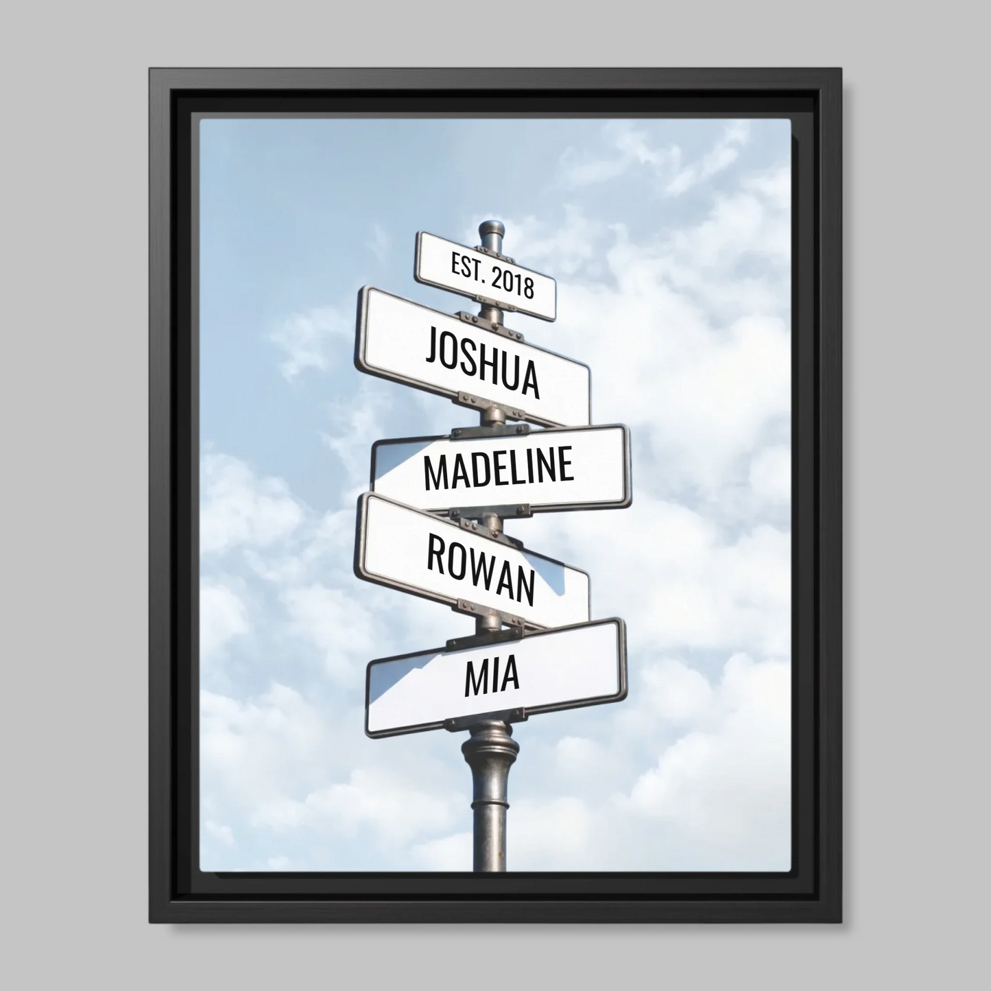 Black Framed Closeup 11x14 (11.14) Vertical Canvas Mockup