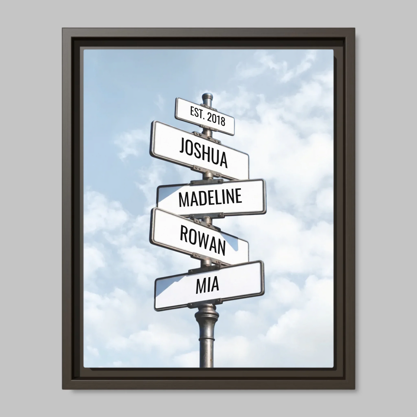 Espresso Framed Closeup 11x14 (11.14) Vertical Canvas Mockup