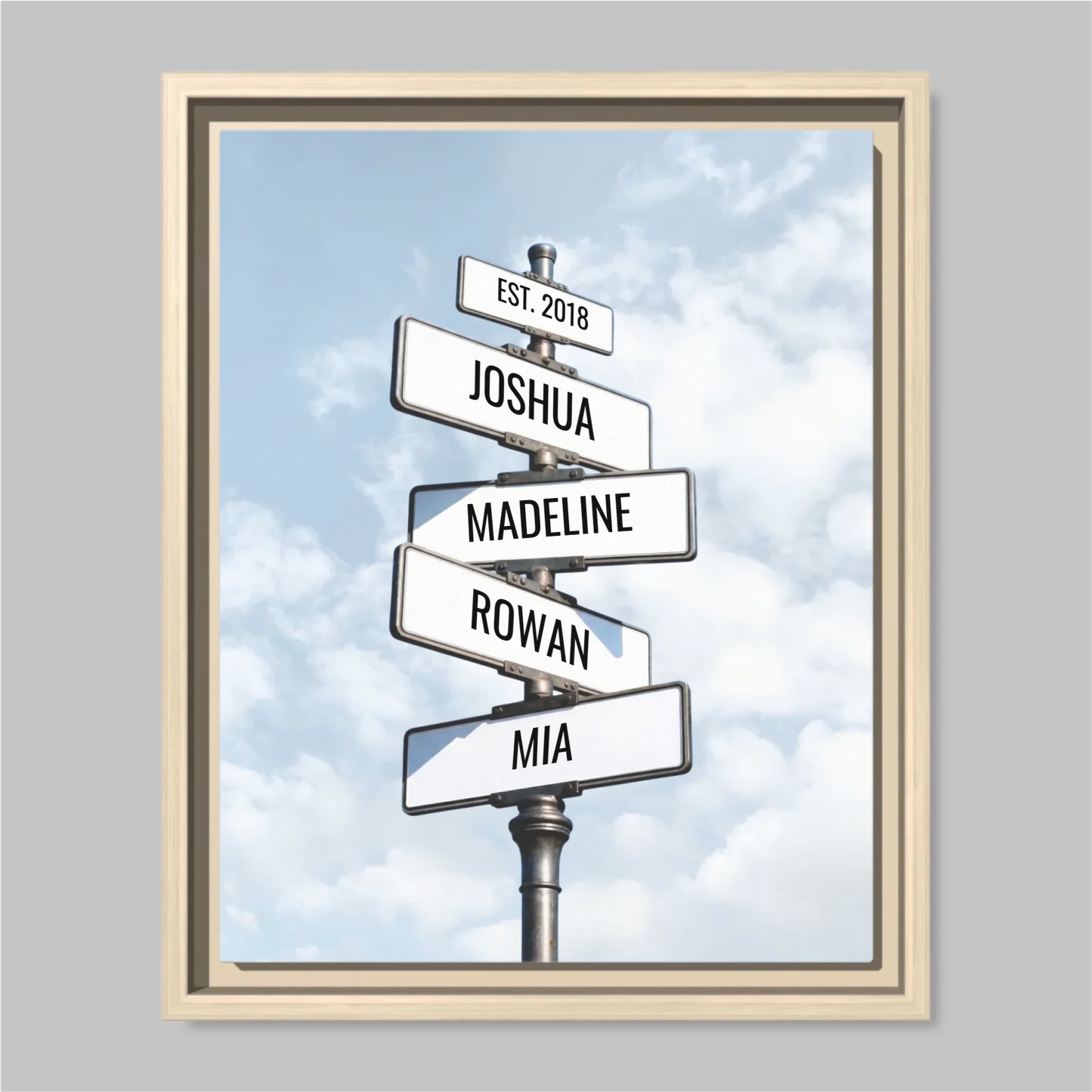 Natural Framed Closeup 11x14 (11.14) Vertical Canvas Mockup