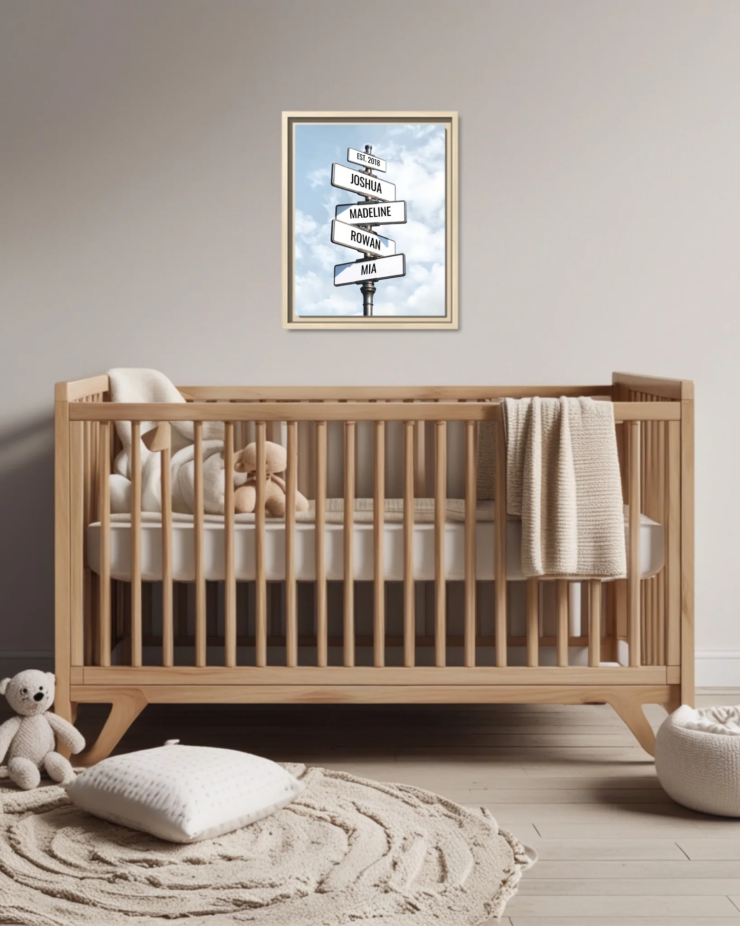 Nursery Crib Ntl Vertical 11x14 Mockup