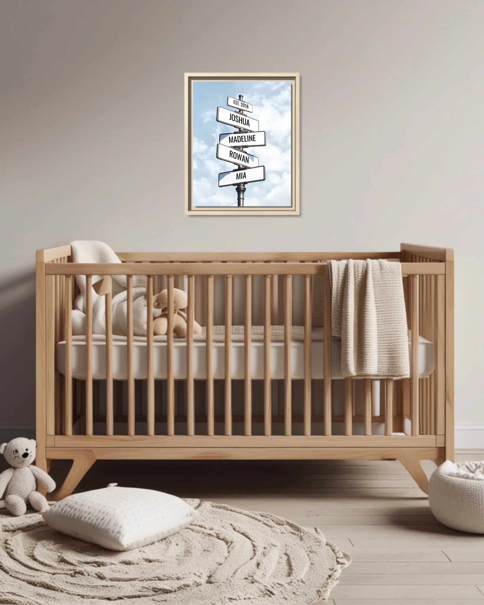 Nursery Crib Ntl Vertical 11x14 Mockup