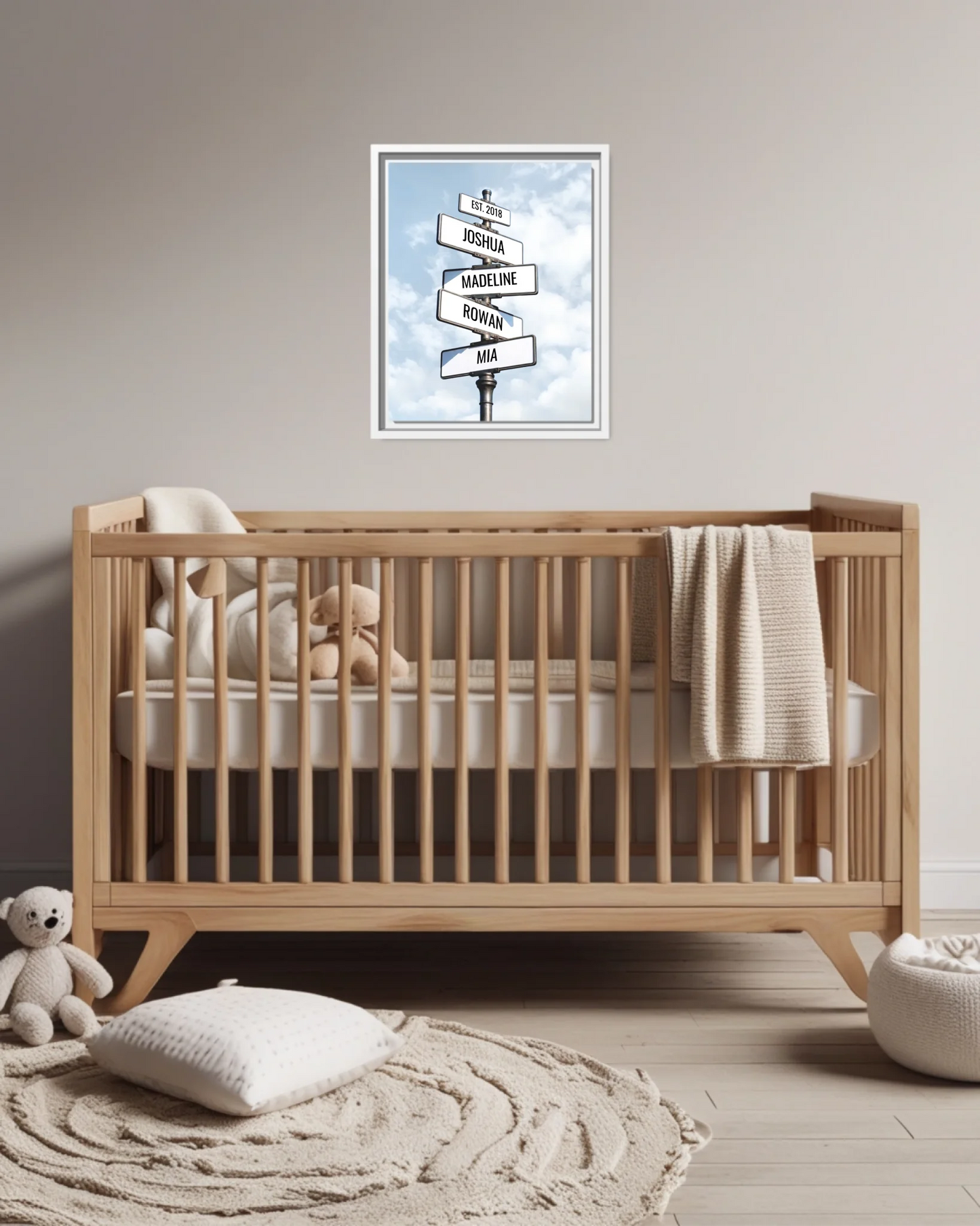 Nursery Crib Wt Vertical 11x14 Mockup