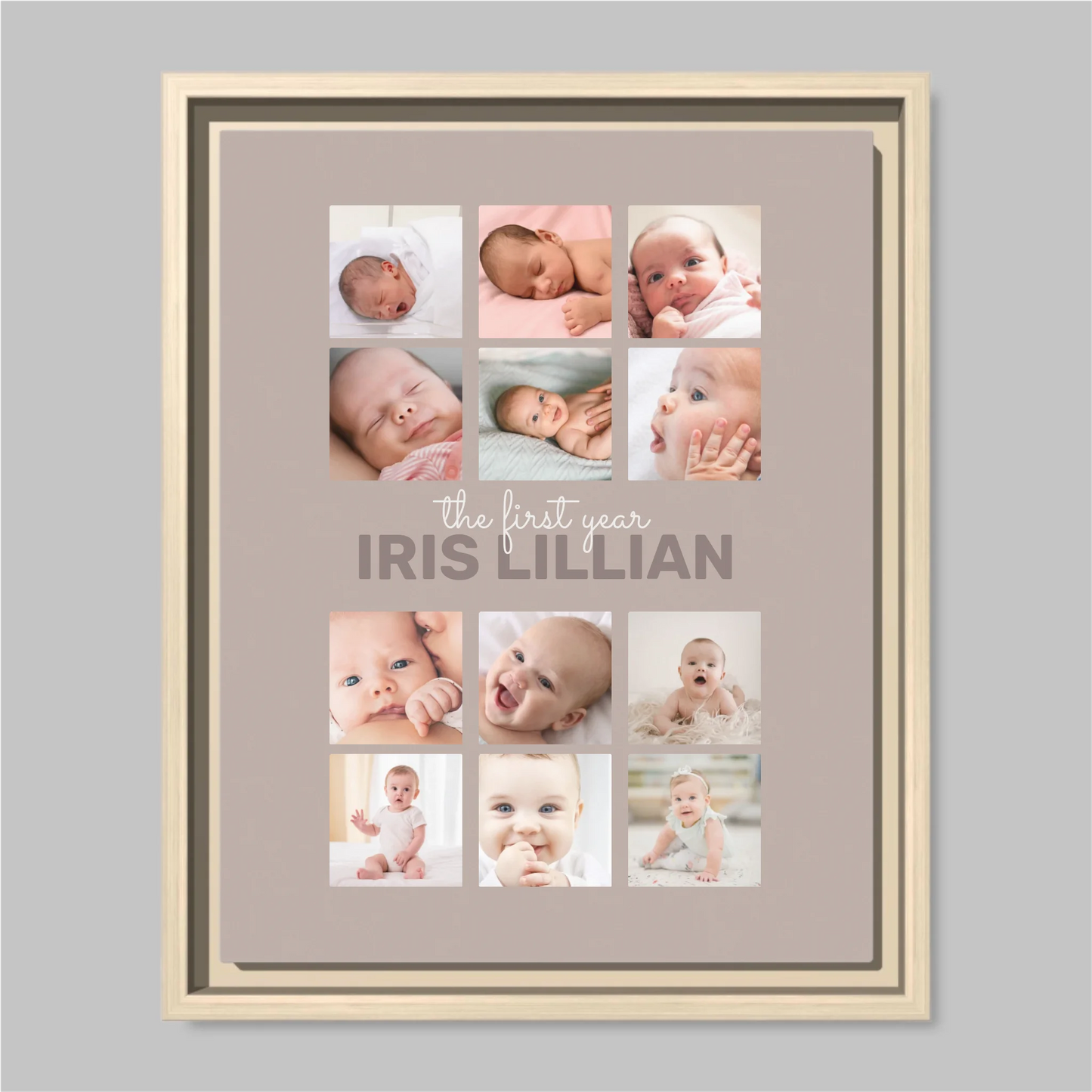 Natural Framed Closeup 11x14 (11.14) Vertical Canvas Mockup