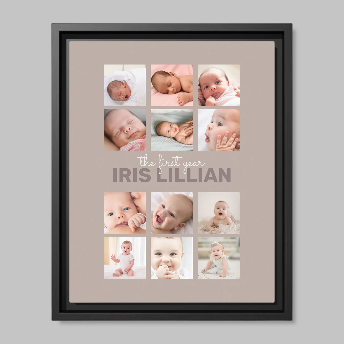 Black Framed Closeup 11x14 (11.14) Vertical Canvas Mockup