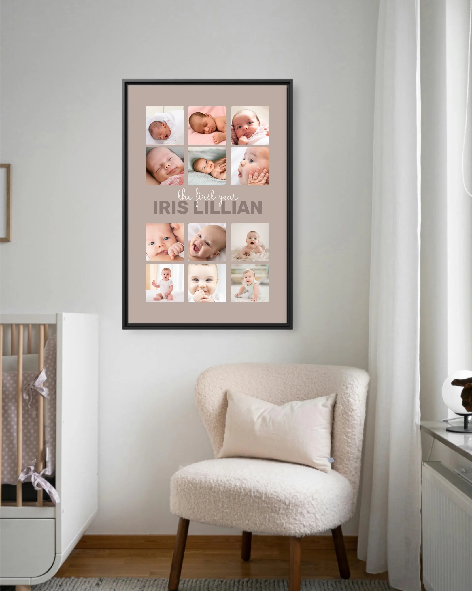 Nursery Chair Blk Vertical 30x40 Mockup