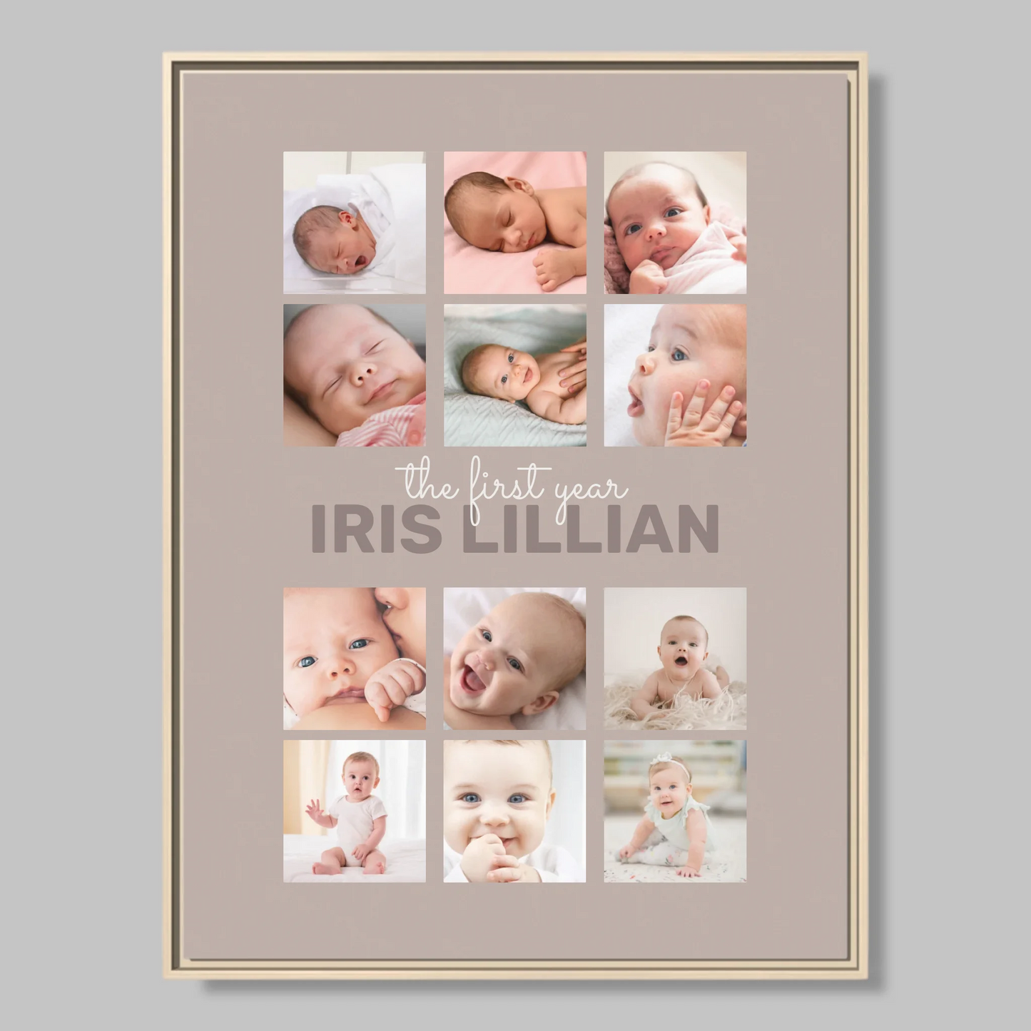 Natural Framed Closeup 30x40 (3.4) Vertical Rectangular Canvas