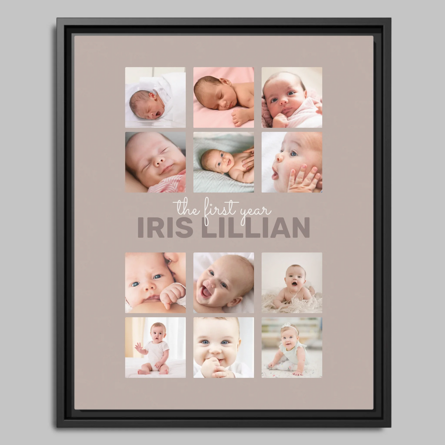 Black Framed Closeup 16x20 Vertical Canvas (4.5) Mockup For TIB