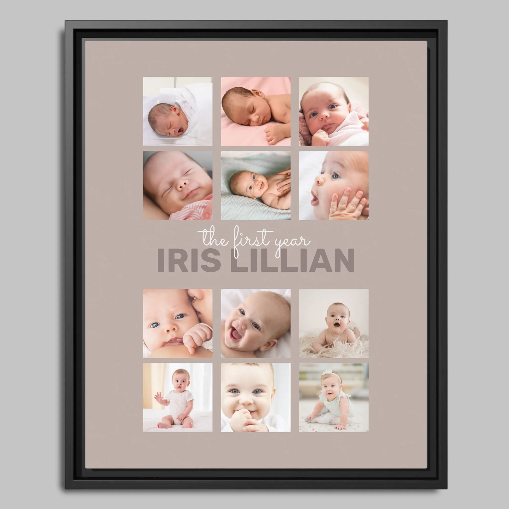 Black Framed Closeup 16x20 Vertical Canvas (4.5) Mockup For TIB