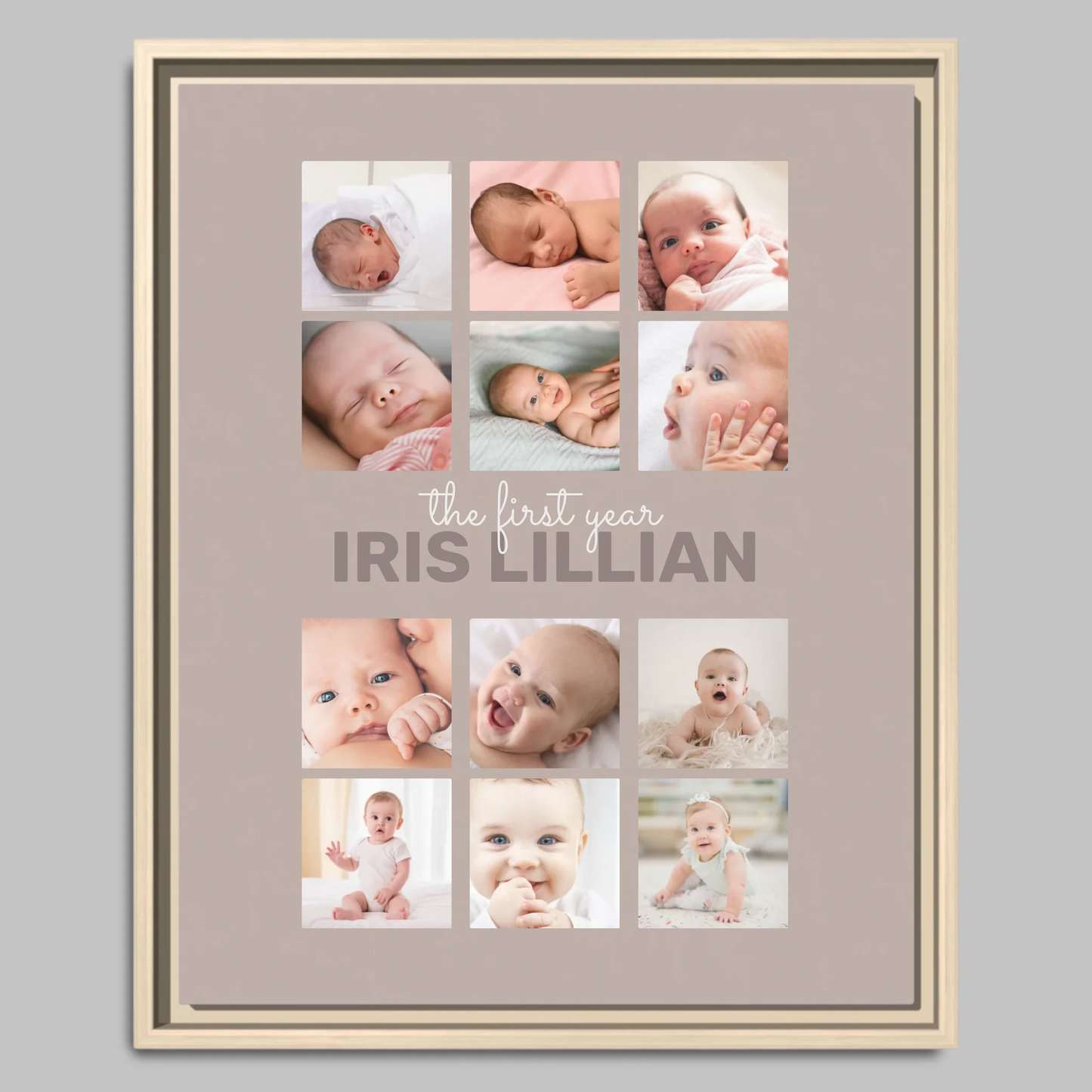 Natural Framed Closeup 16x20 Vertical Canvas (4.5) Mockup For TIB