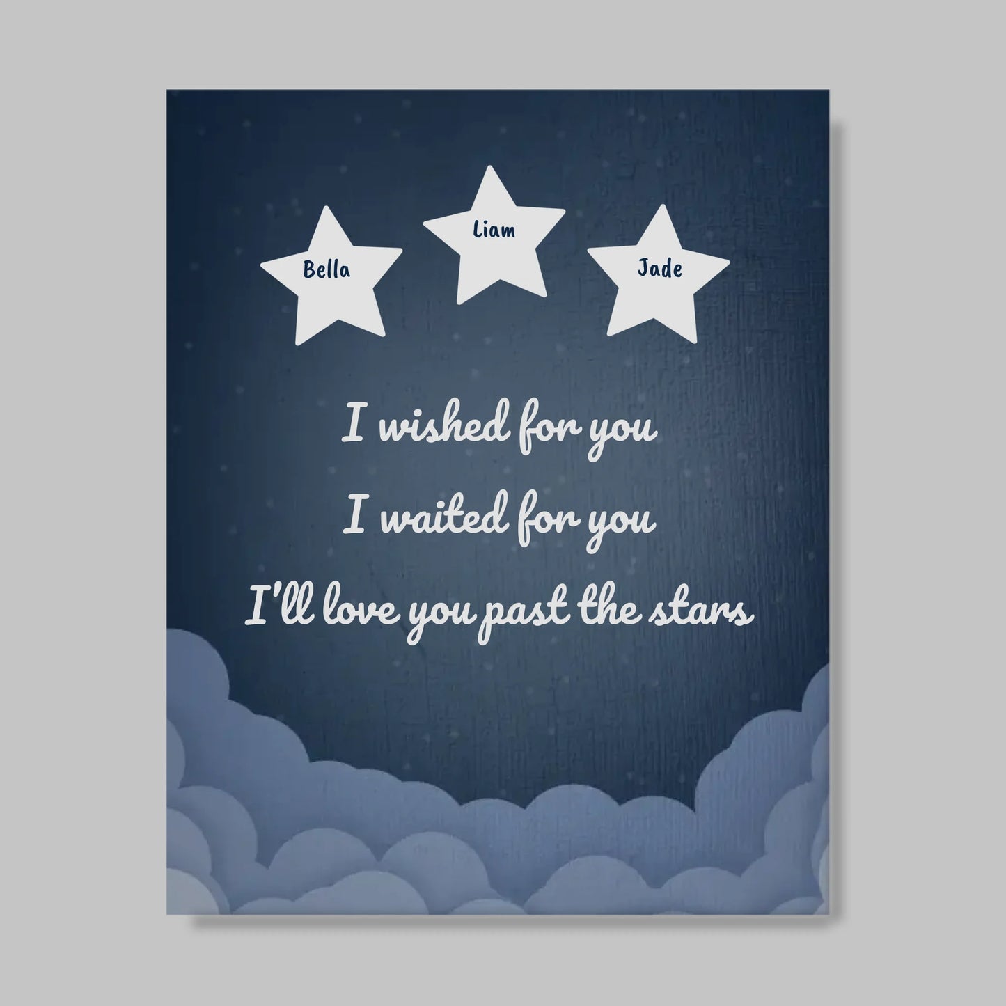 Unframed Closeup 11x14 (11.14) Vertical Canvas Mockup