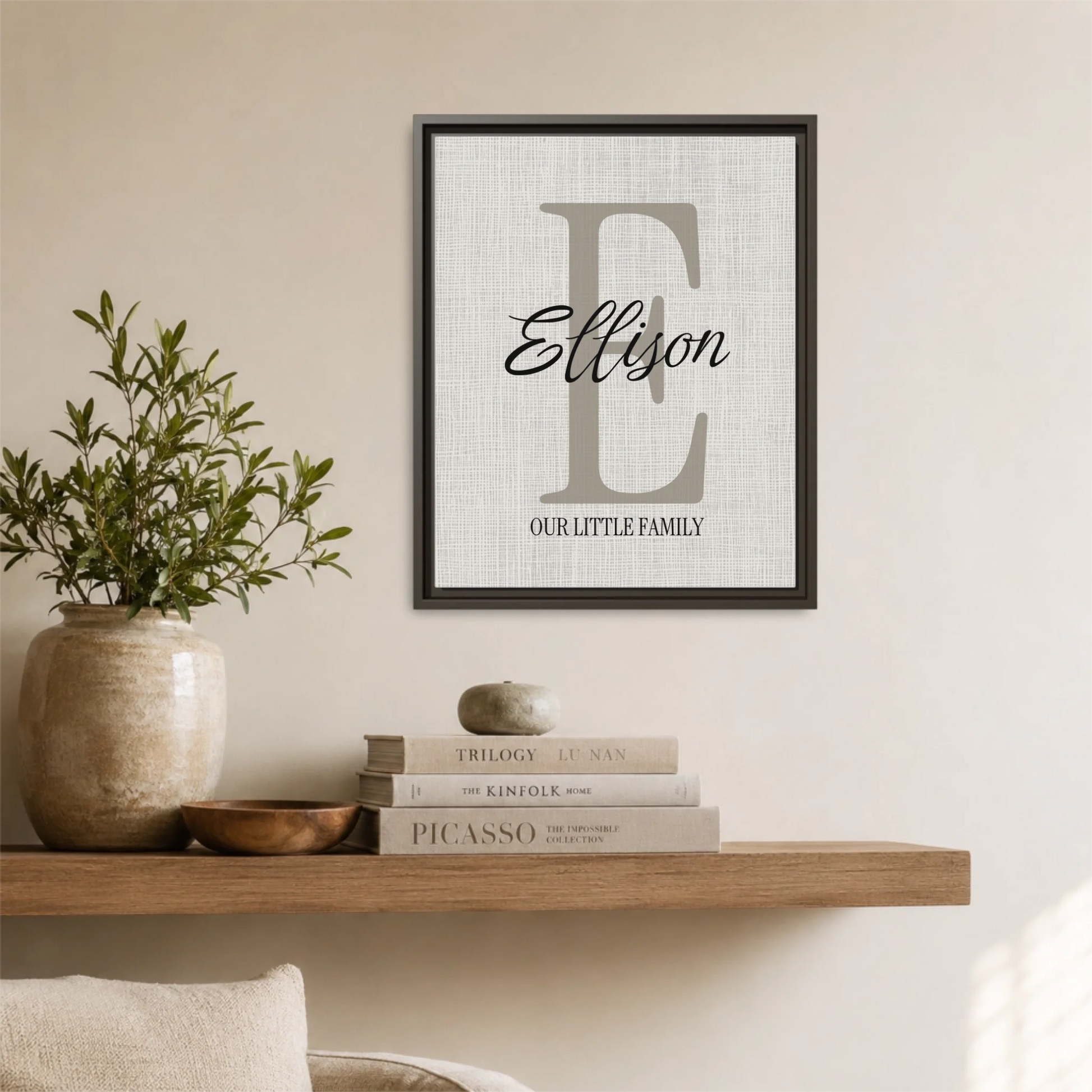 Espresso Framed 16x20 Vertical Canvas (4.5) Mockup For TIB