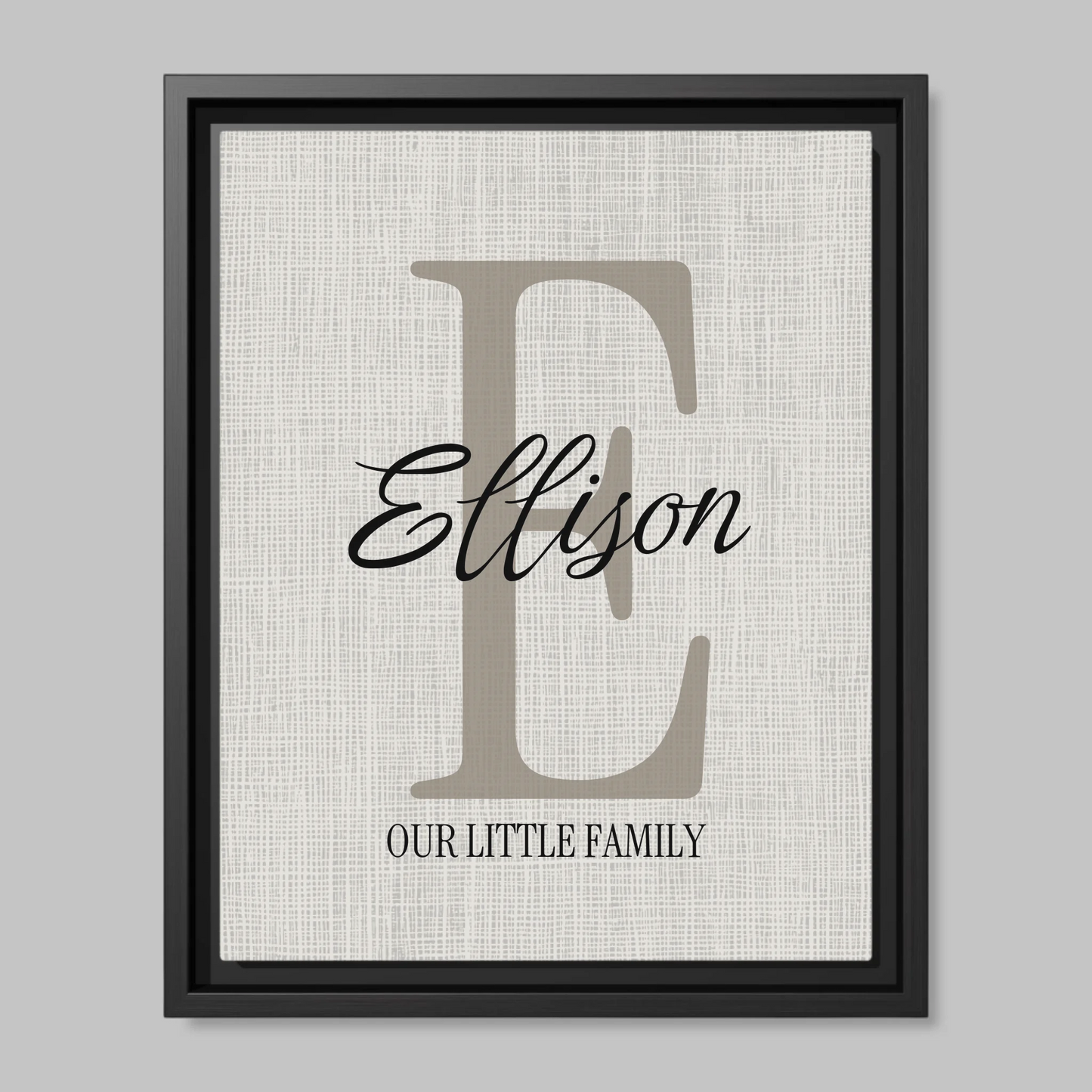 Black Framed Closeup 11x14 (11.14) Vertical Canvas Mockup