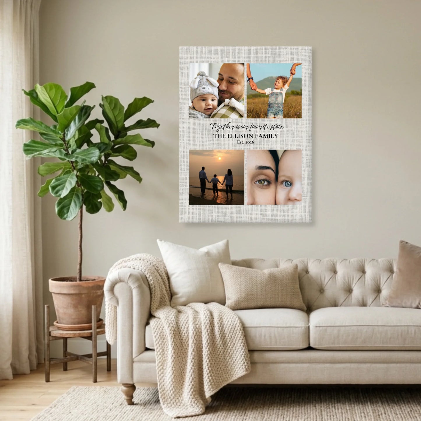Unframed  30x40 (3.4) Vertical Rectangular Canvas