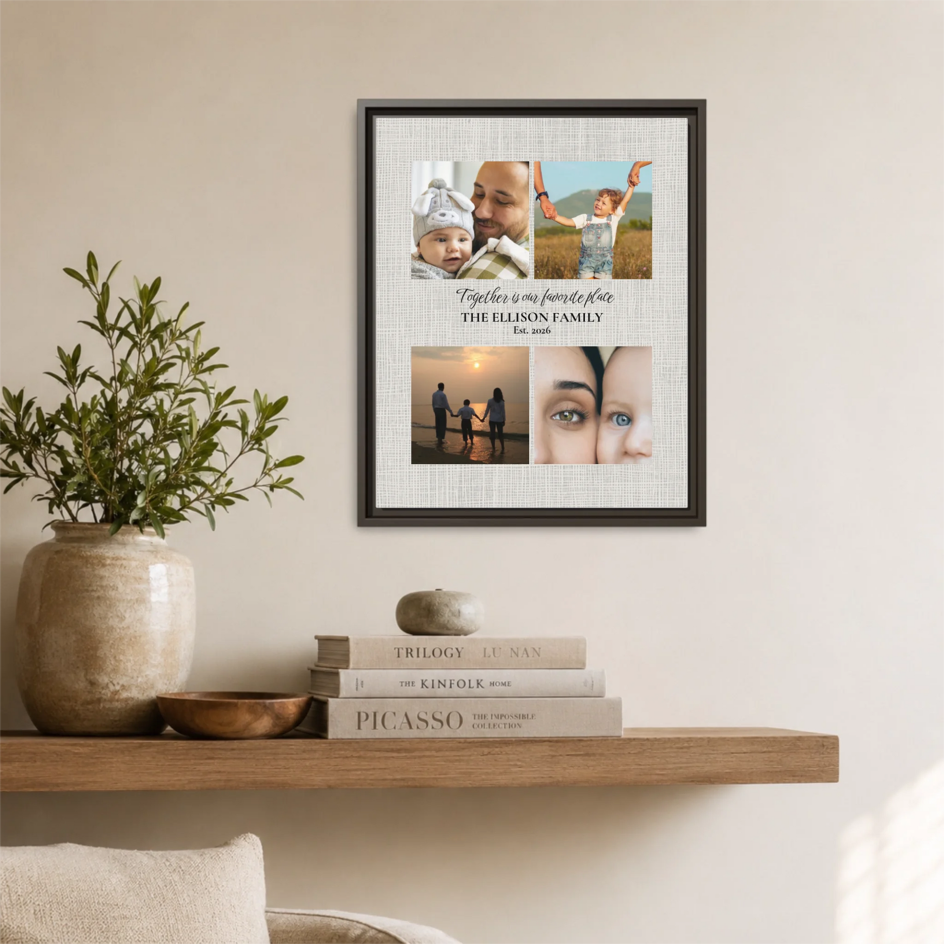 Espresso Framed 16x20 Vertical Canvas (4.5) Mockup For TIB