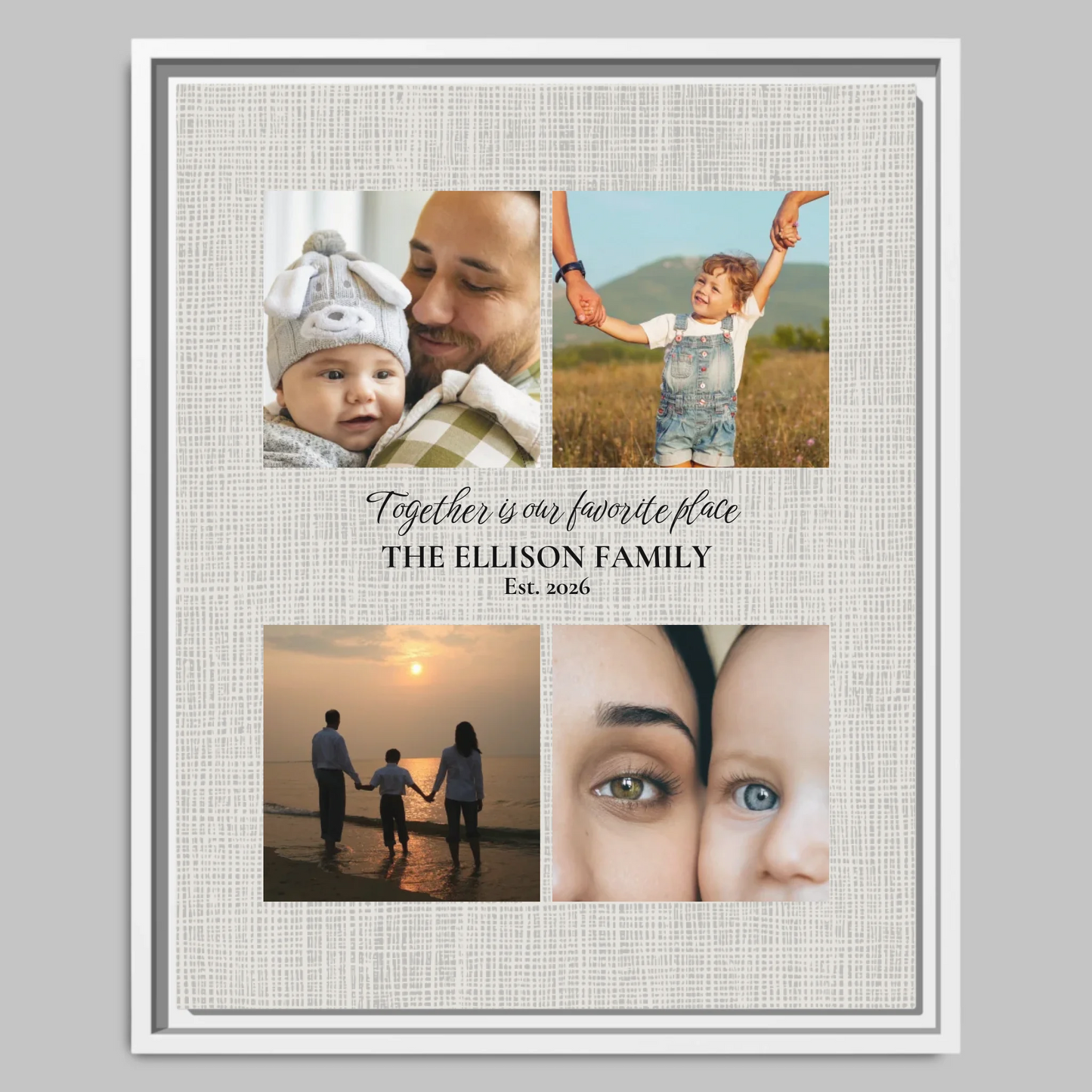 White Closeup 16x20 Vertical Canvas (4.5) Mockup For TIB