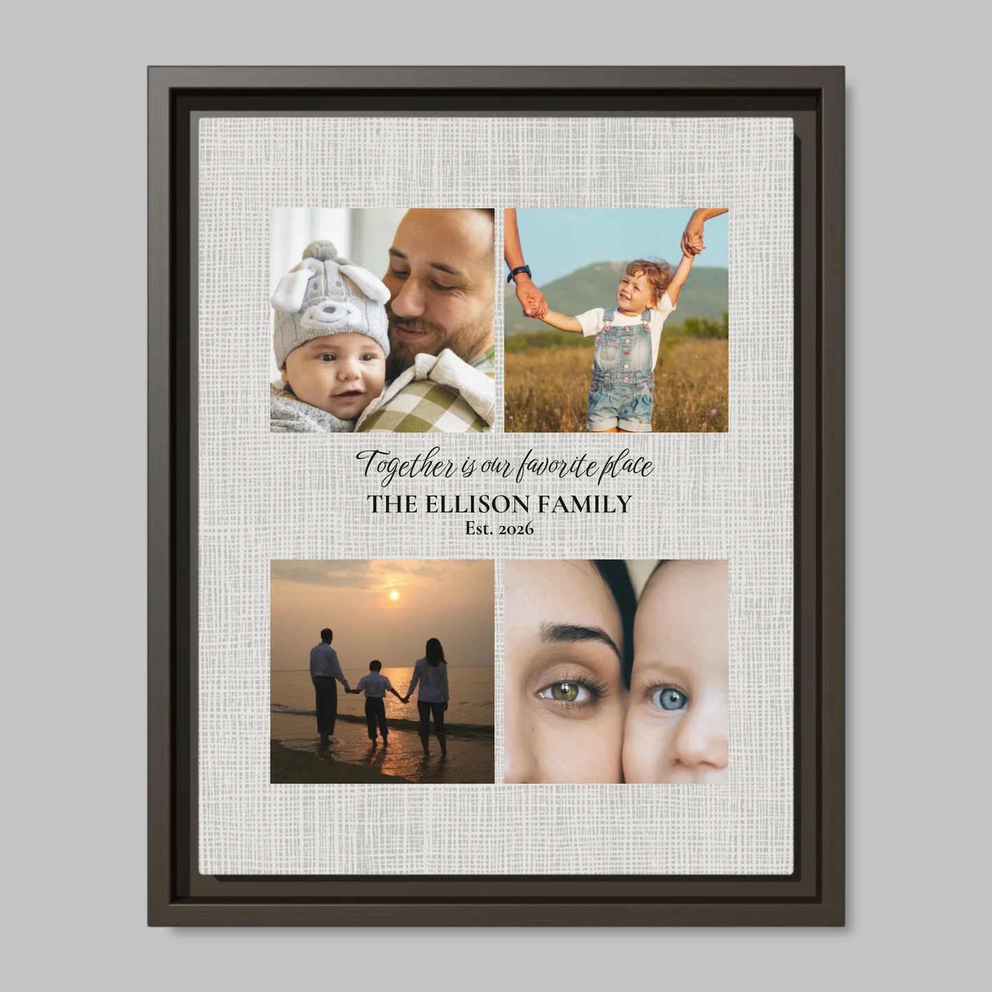 Espresso Framed Closeup 11x14 (11.14) Vertical Canvas Mockup