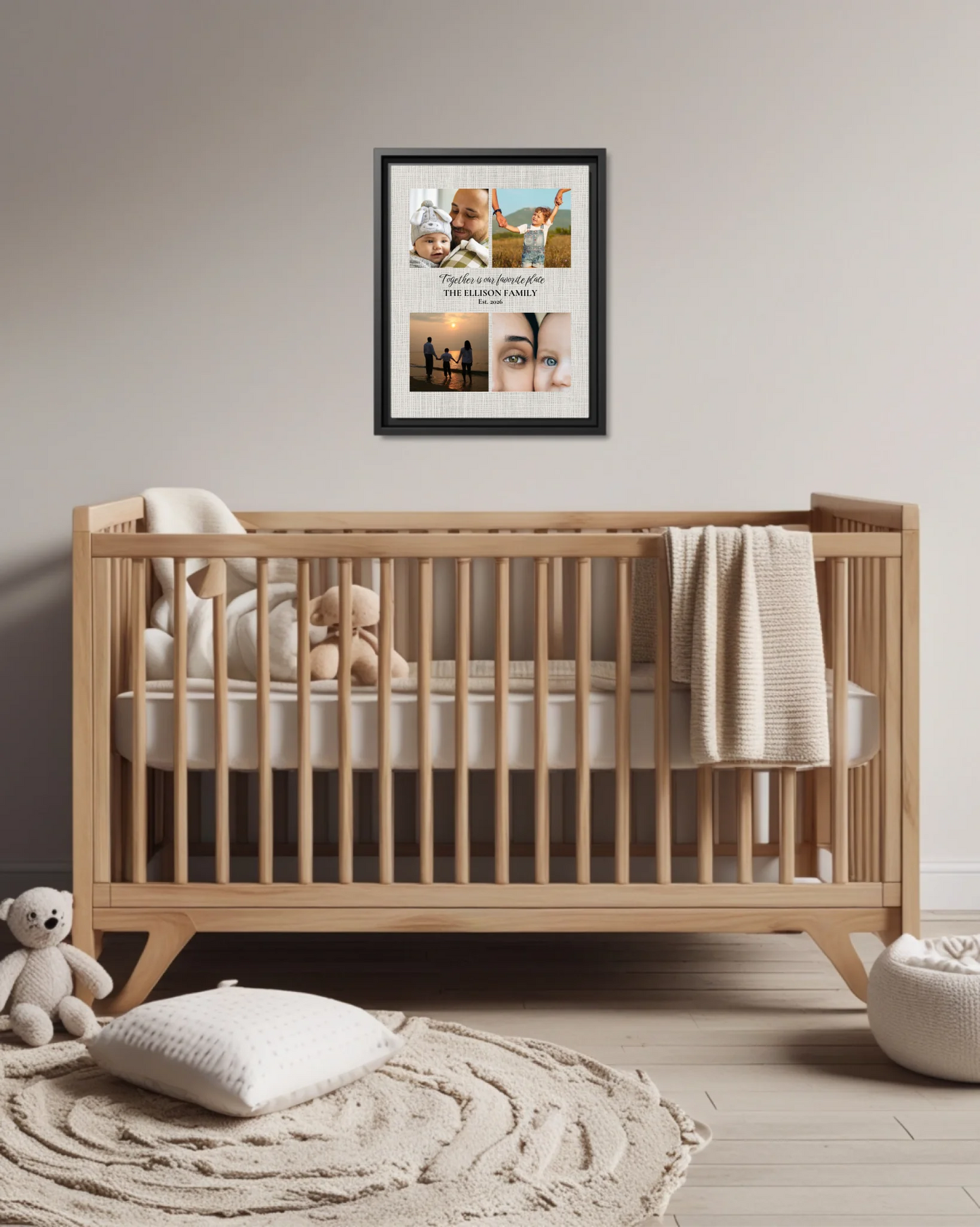 Nursery Crib Blk Vertical 11x14 Mockup