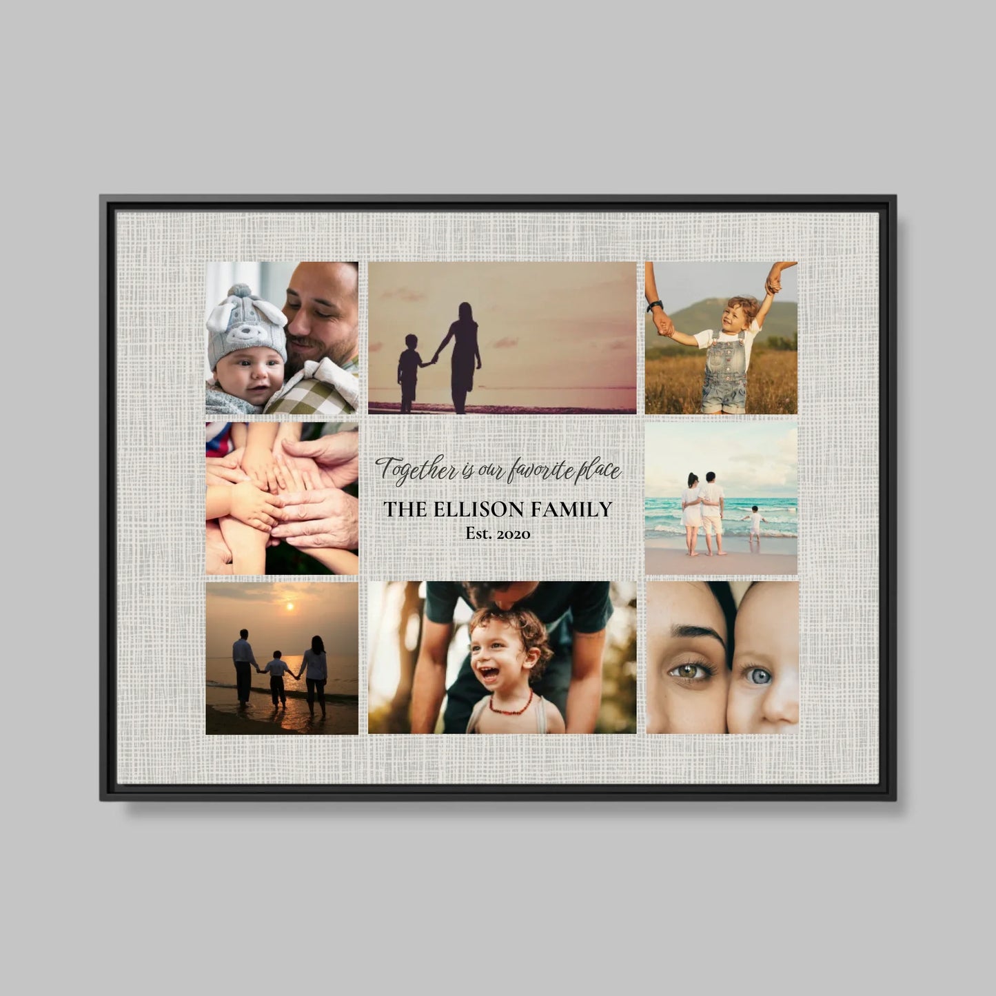 Black Framed Closeup 40x30 (4.3) Horizontal Rectangular Canvas