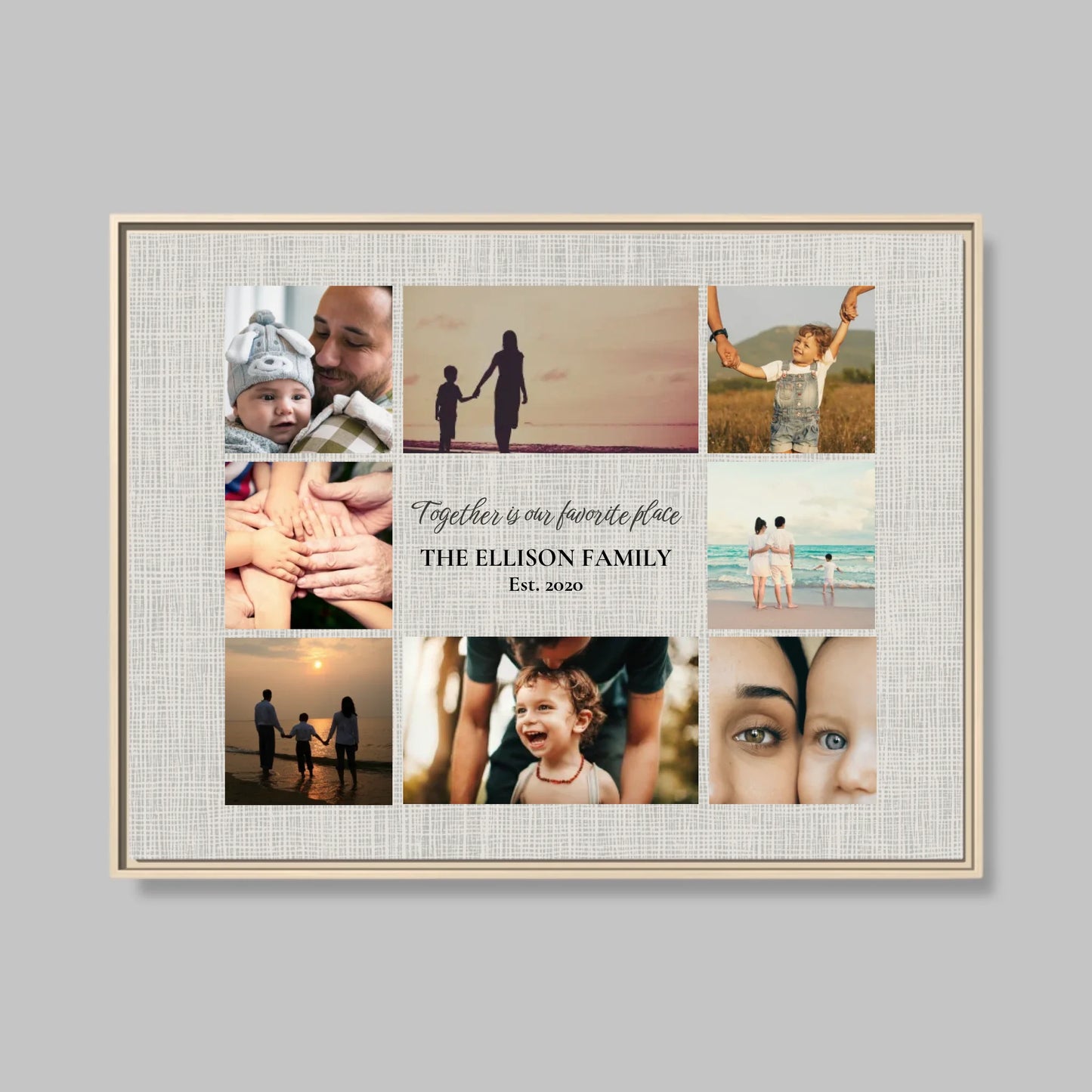 Natural Framed Closeup 40x30 (4.3) Horizontal Rectangular Canvas
