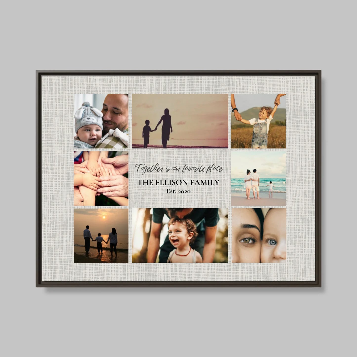 Espresso Framed Closeup 40x30 (4.3) Horizontal Rectangular Canvas