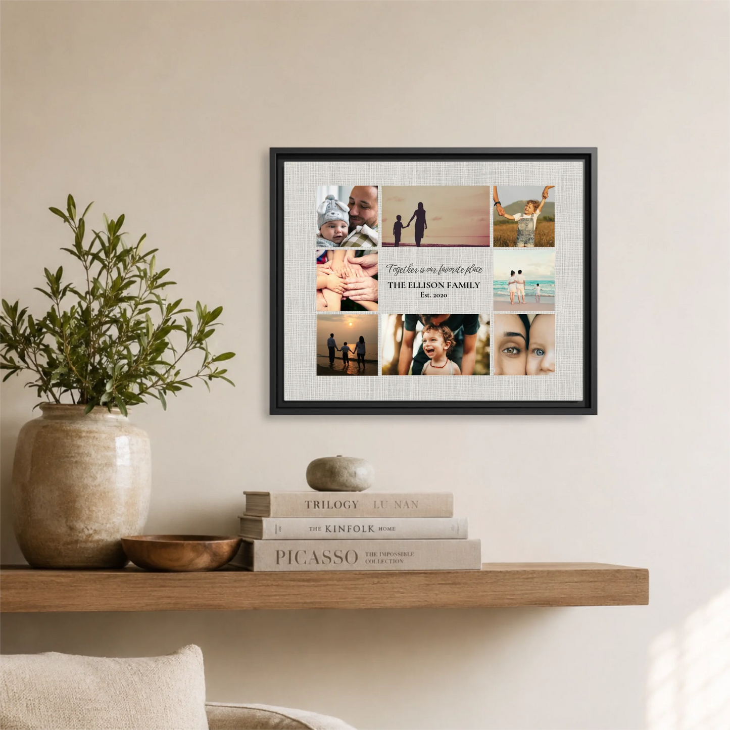 Black framed Horizontal 5.4 20x16 Canvas Mockup for TIB