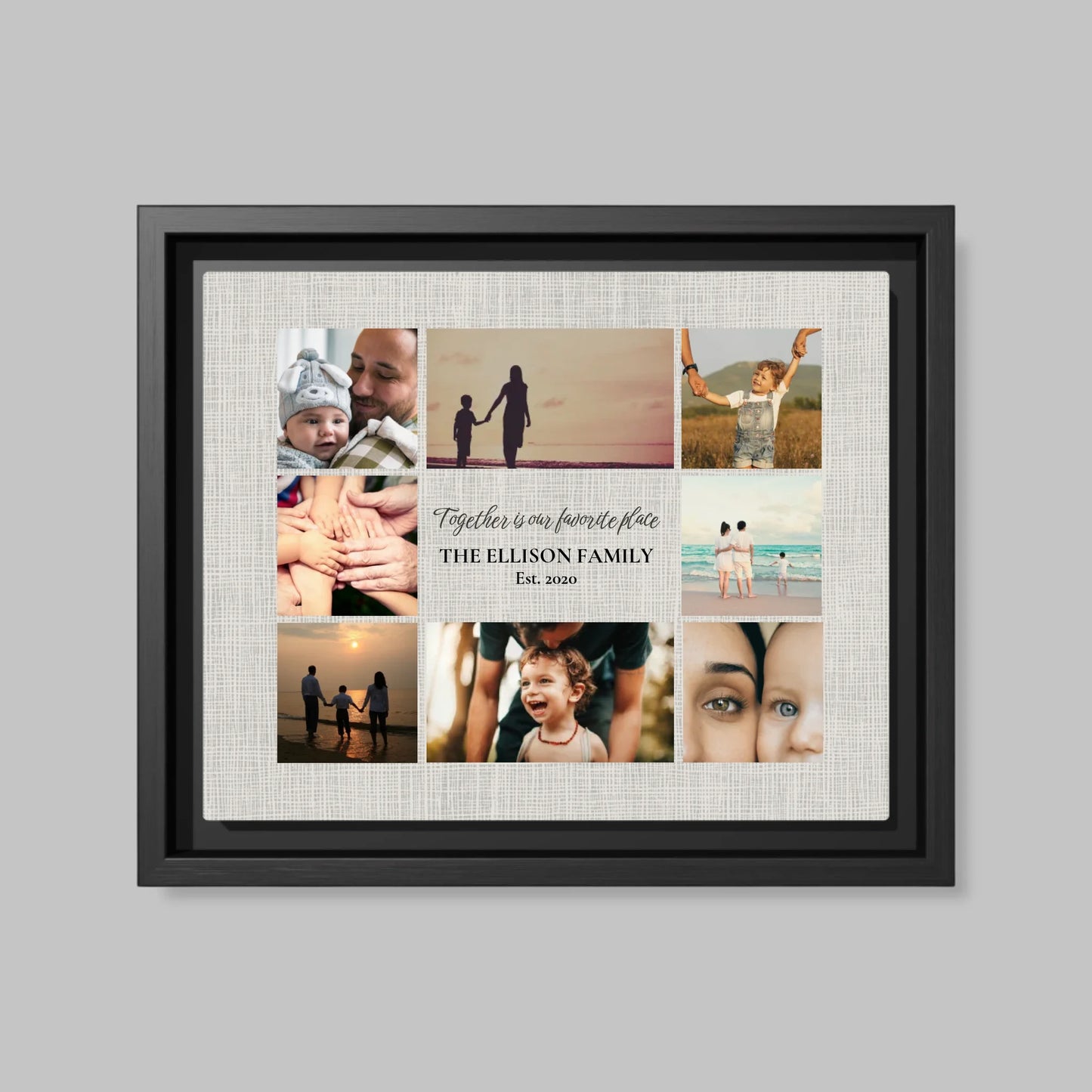 Black Framed Closeup 16x20 Vertical Canvas (4.5) Mockup For TIB
