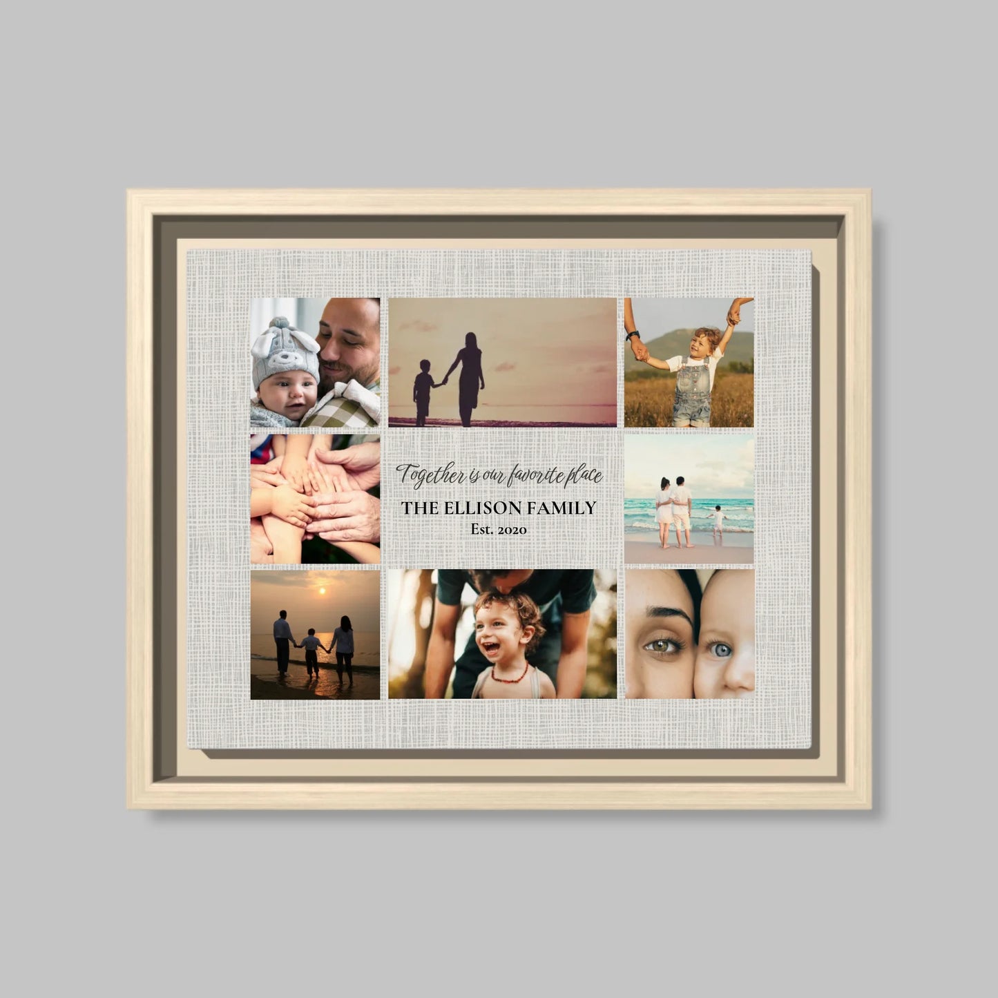 Natural Framed Closeup 16x20 Vertical Canvas (4.5) Mockup For TIB