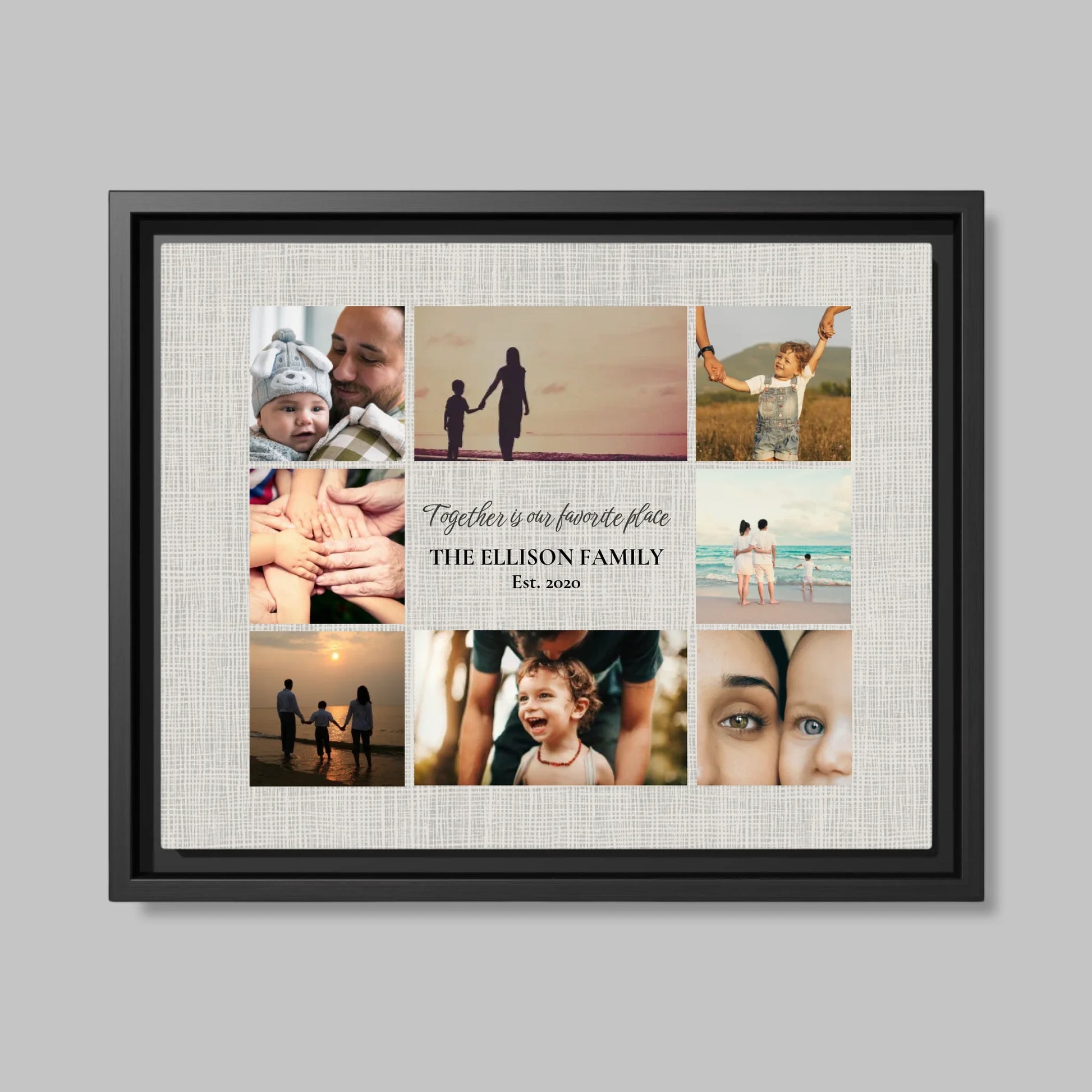 Black Framed Closeup 14.11 (14.11) Horizontal Canvas Mockup