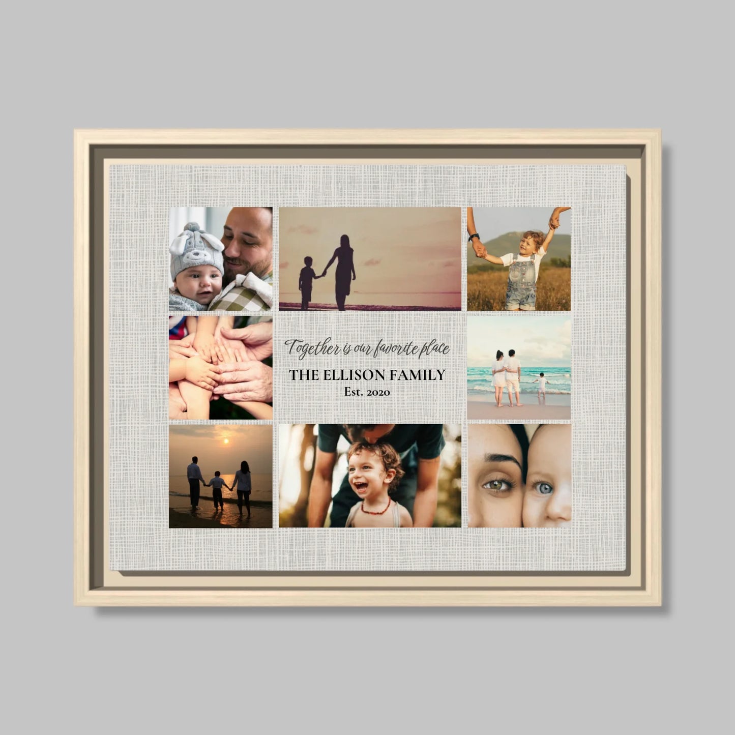 Natural Framed Closeup 14.11 (14.11) Horizontal Canvas Mockup